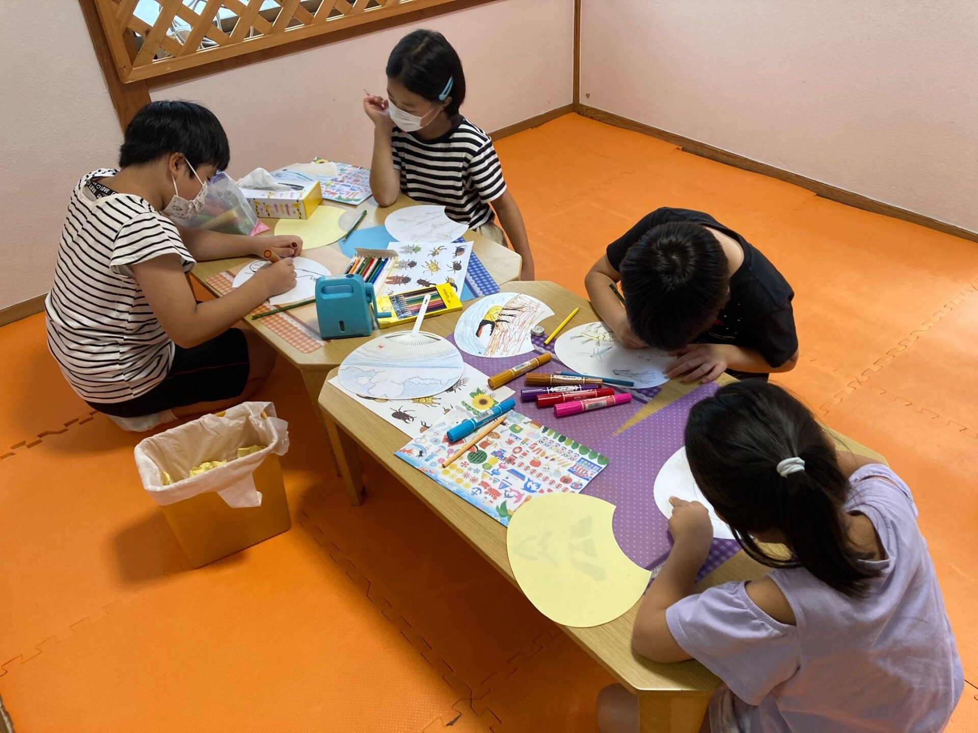 7月5日(火)  うちわ制作
