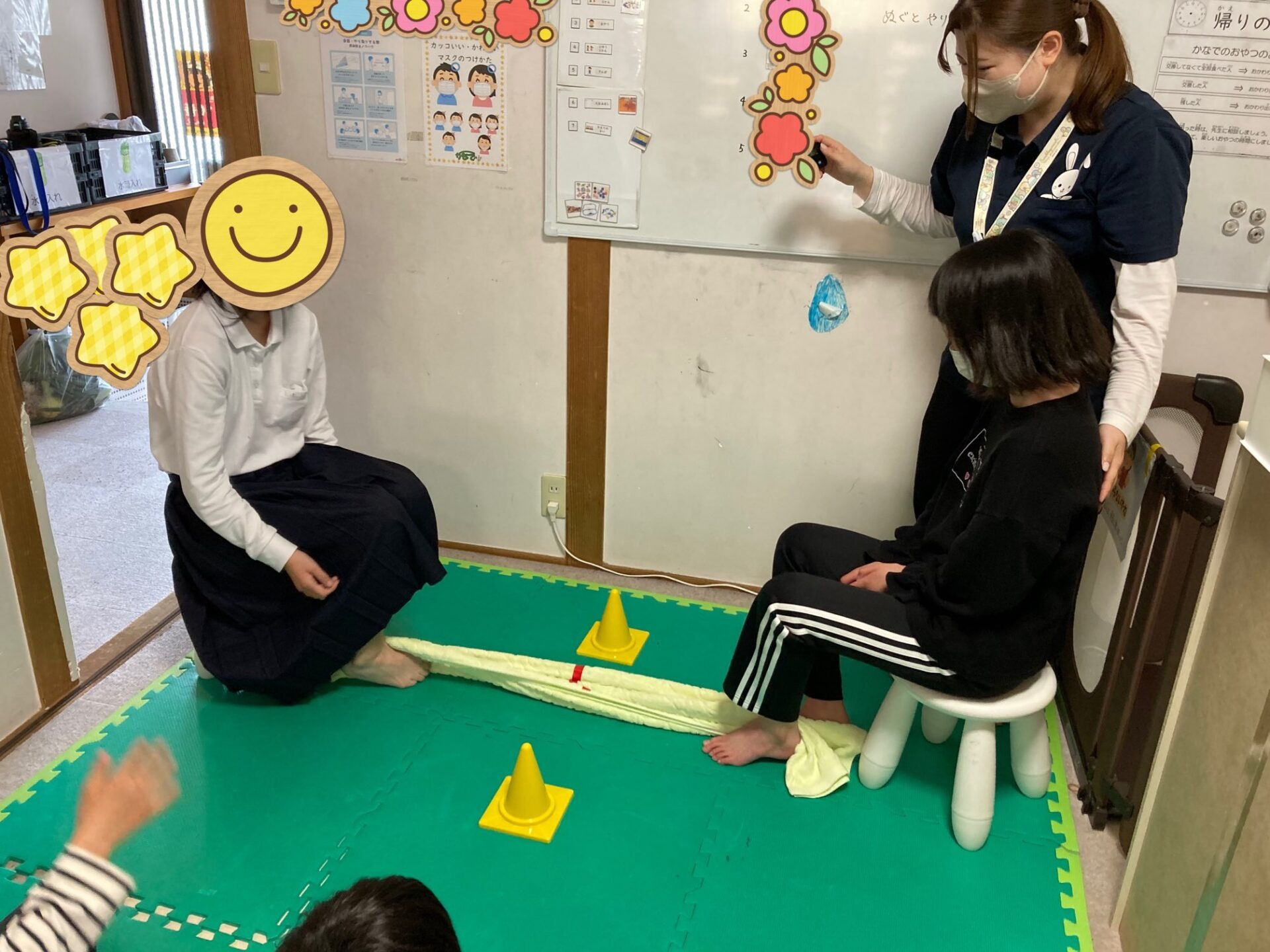 4月17日(水)  足裏綱引き