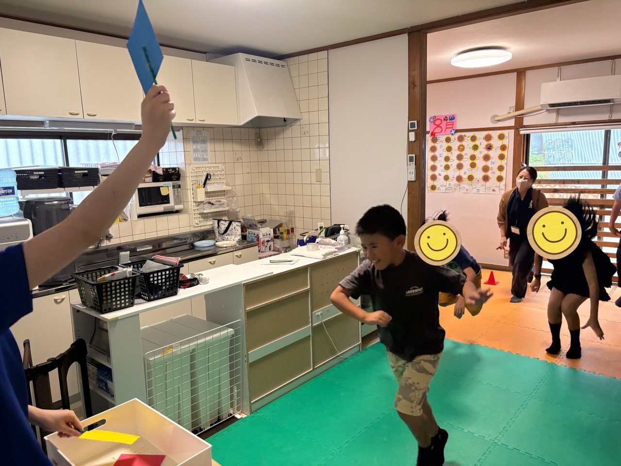 8月21日(木)  信号ゲーム＆支援学校小学部野外活動