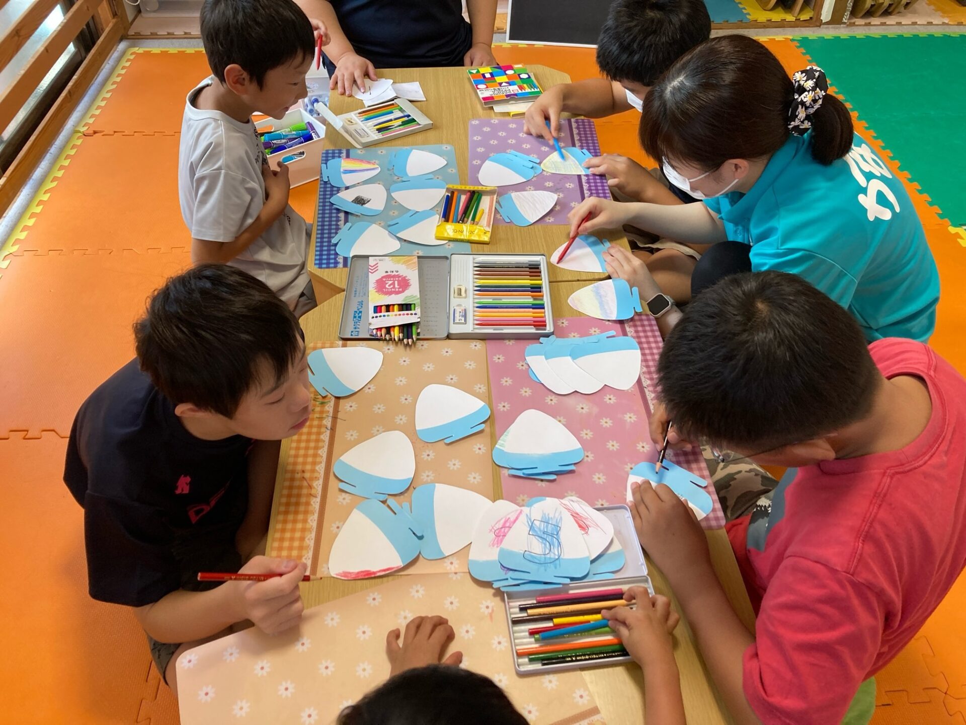 7月27日(土)  8月のカレンダー制作