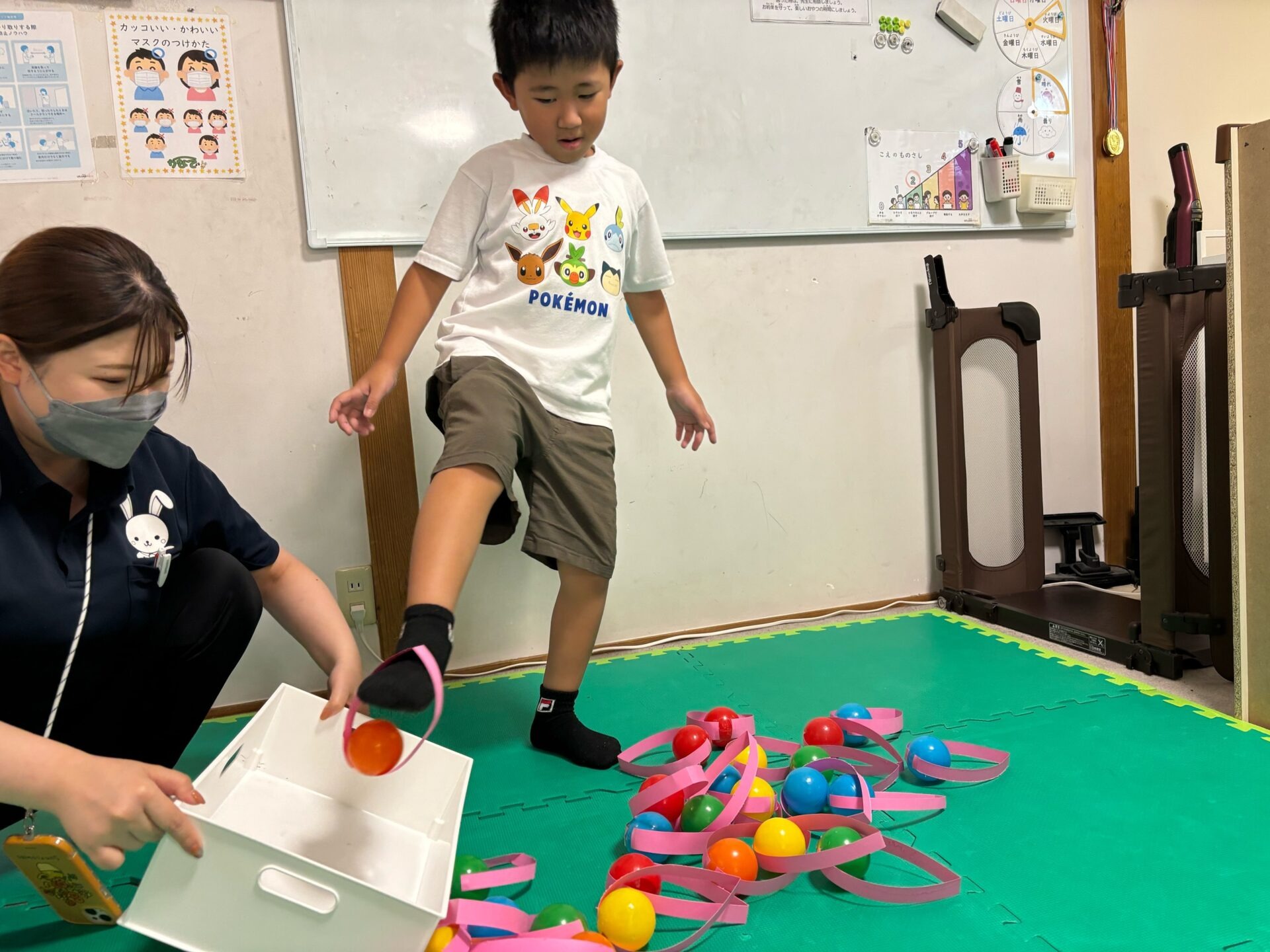 9月3日(火)  足キャッチゲーム