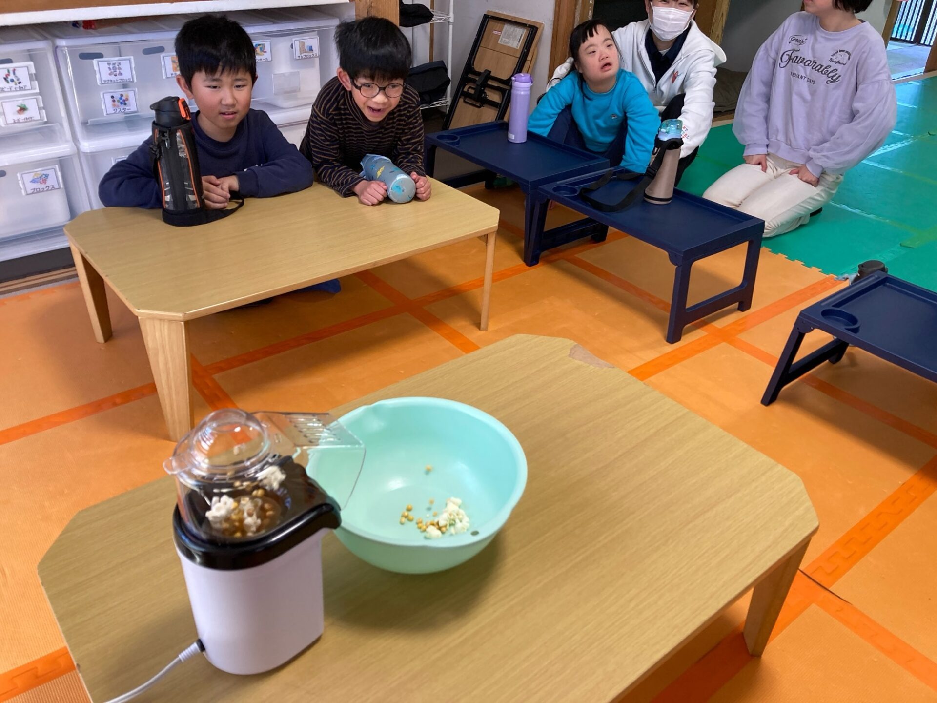 1月17日(土)  ポップコーン作り