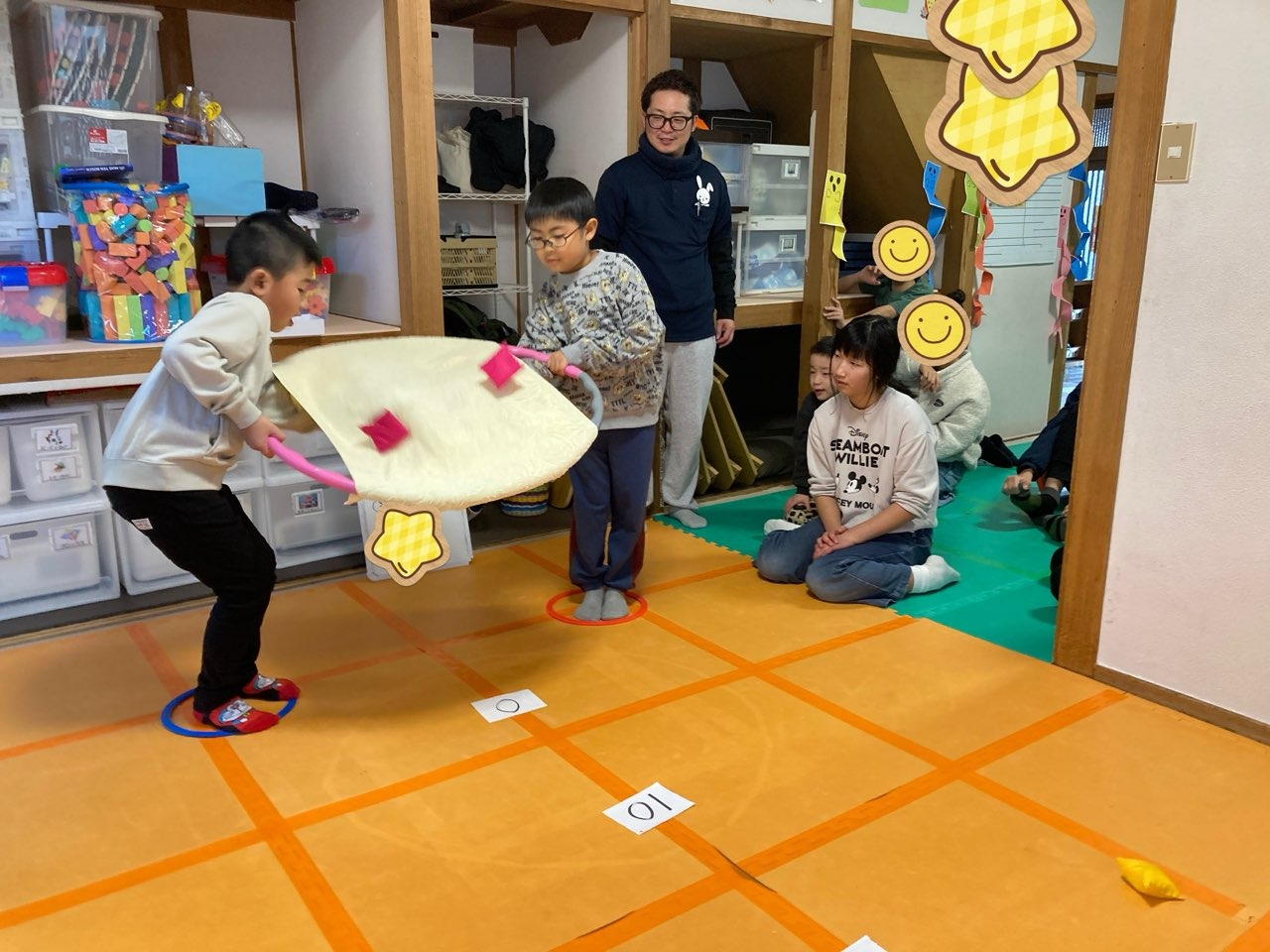 1月27日(火)  お手玉とばし