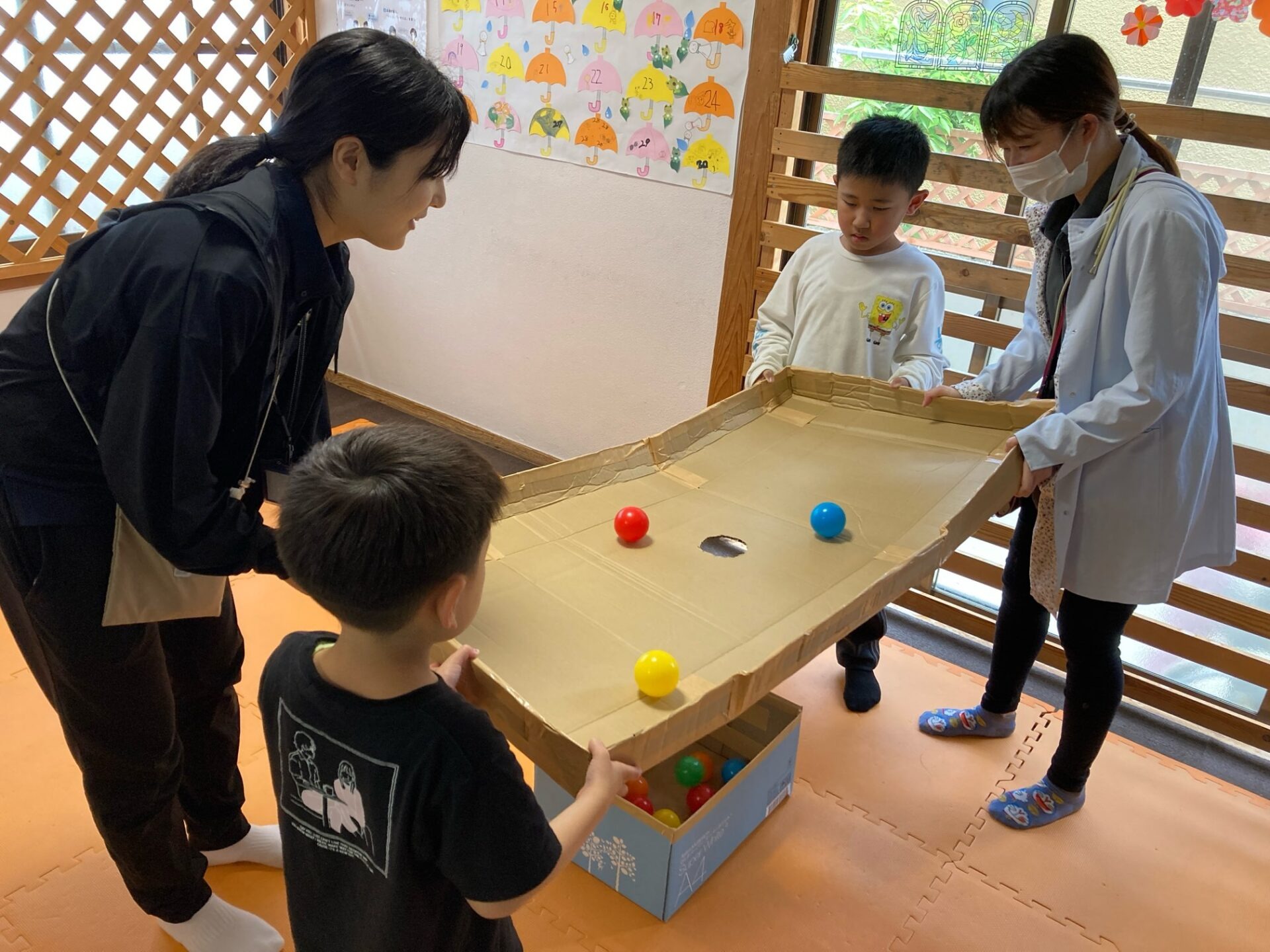 6月3日(火)  みんなでボールを落とせ！