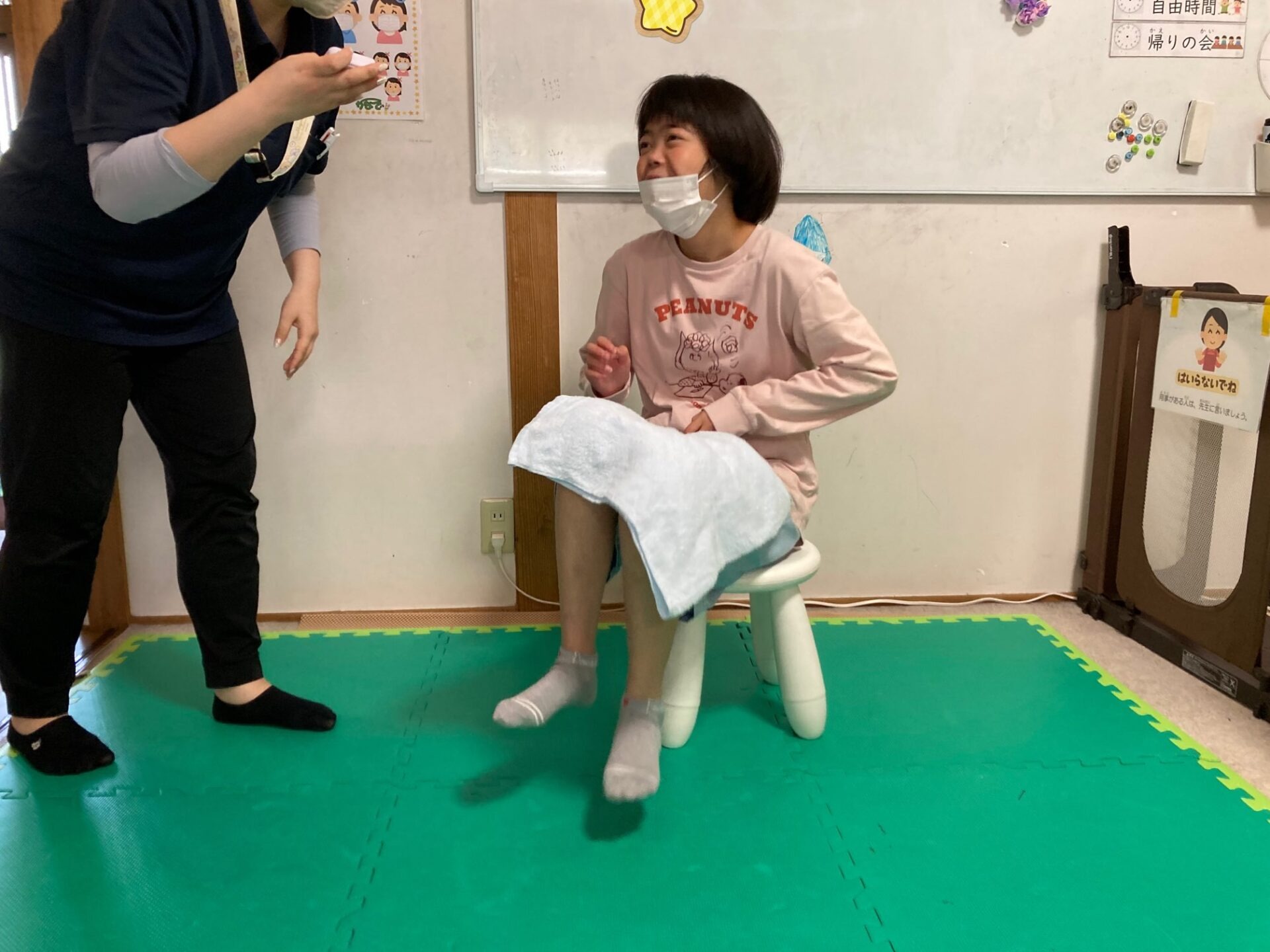 6月1日(土)  タオル落とし