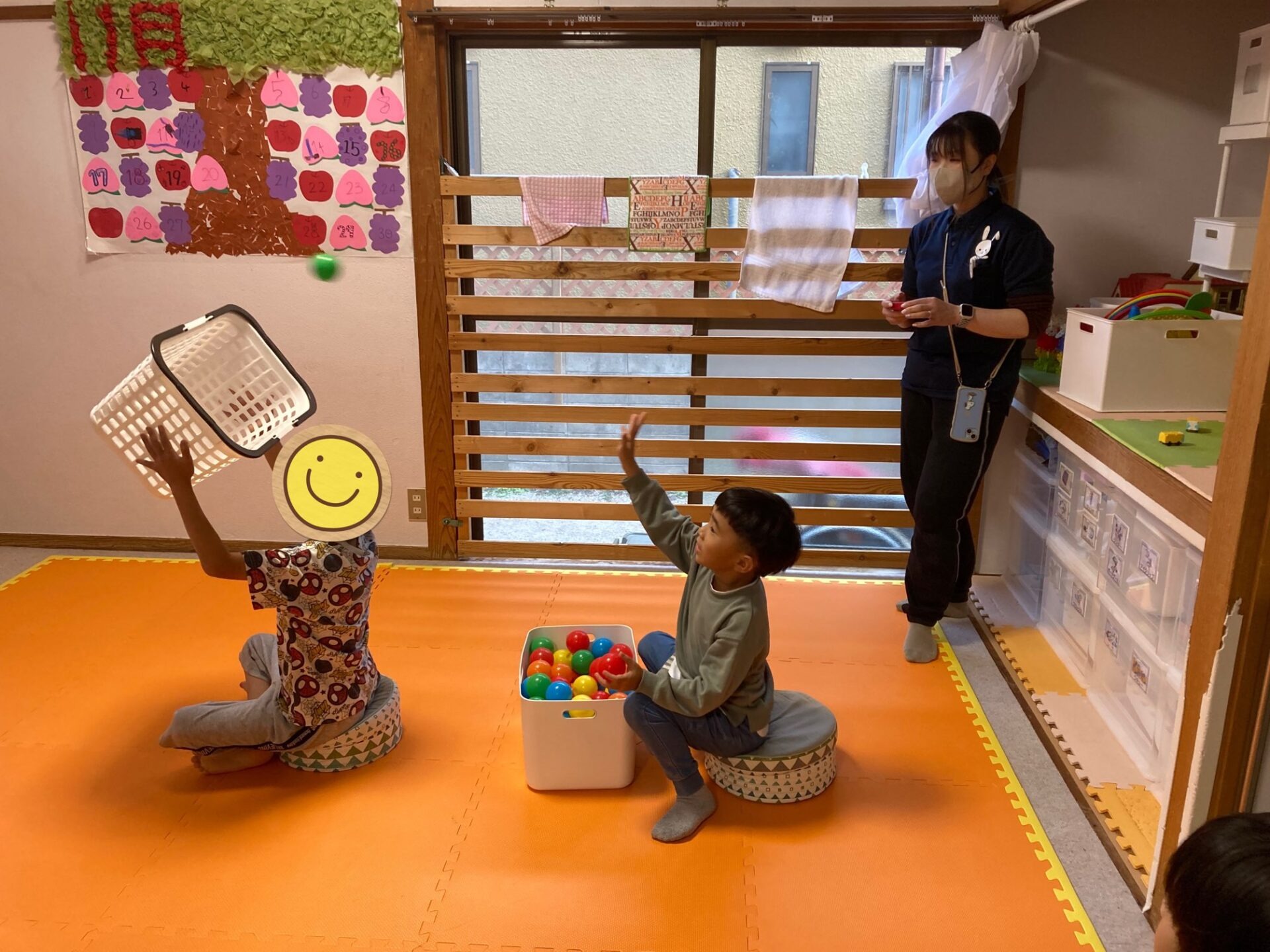 11月9日(木)  何個キャッチできるかな