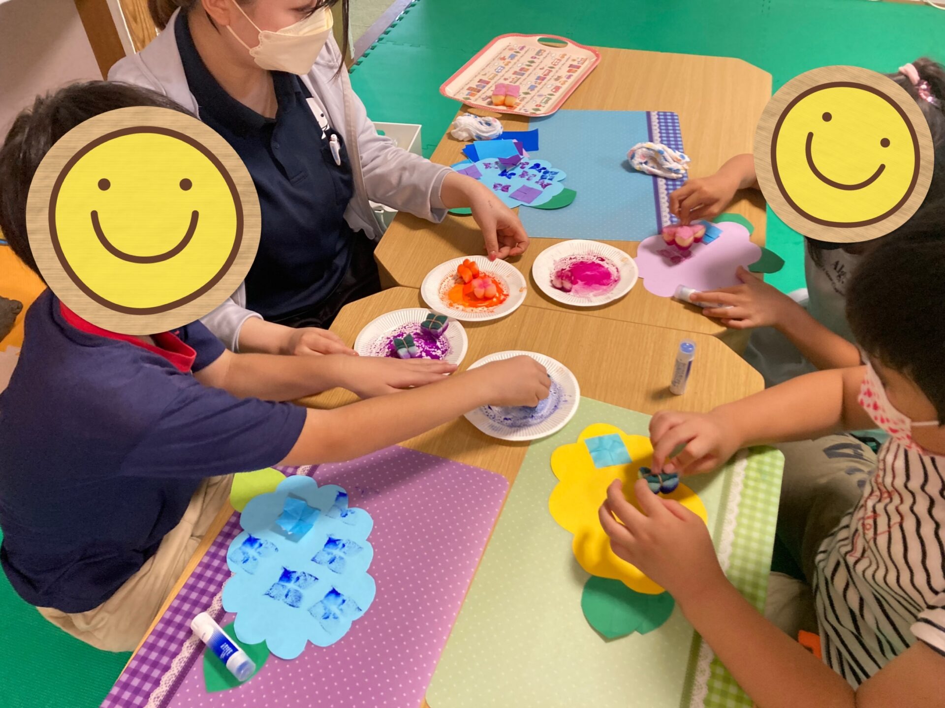 6月21日(火)  あじさい制作