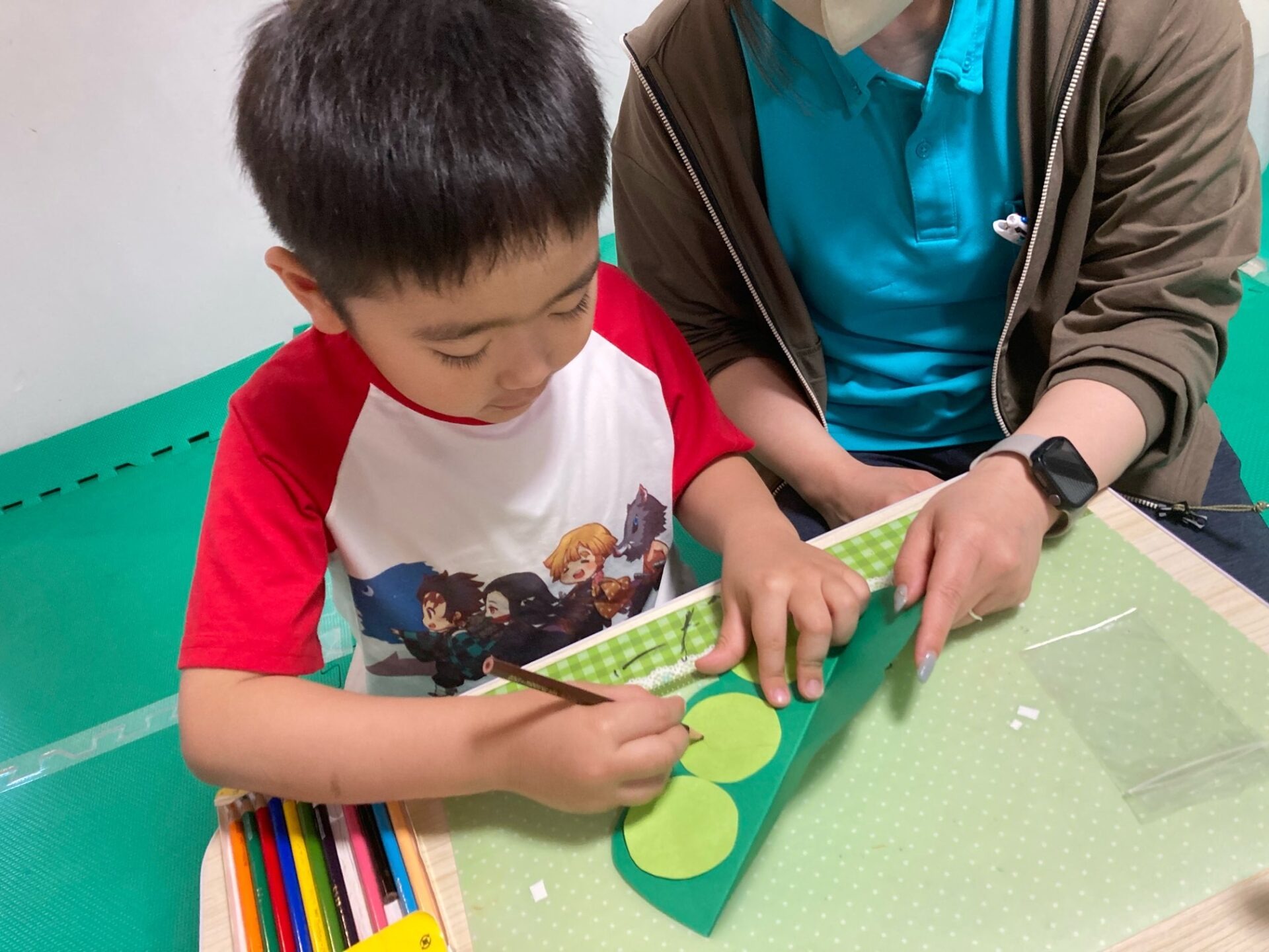 5月18日(木)  パカっとおまめさん制作