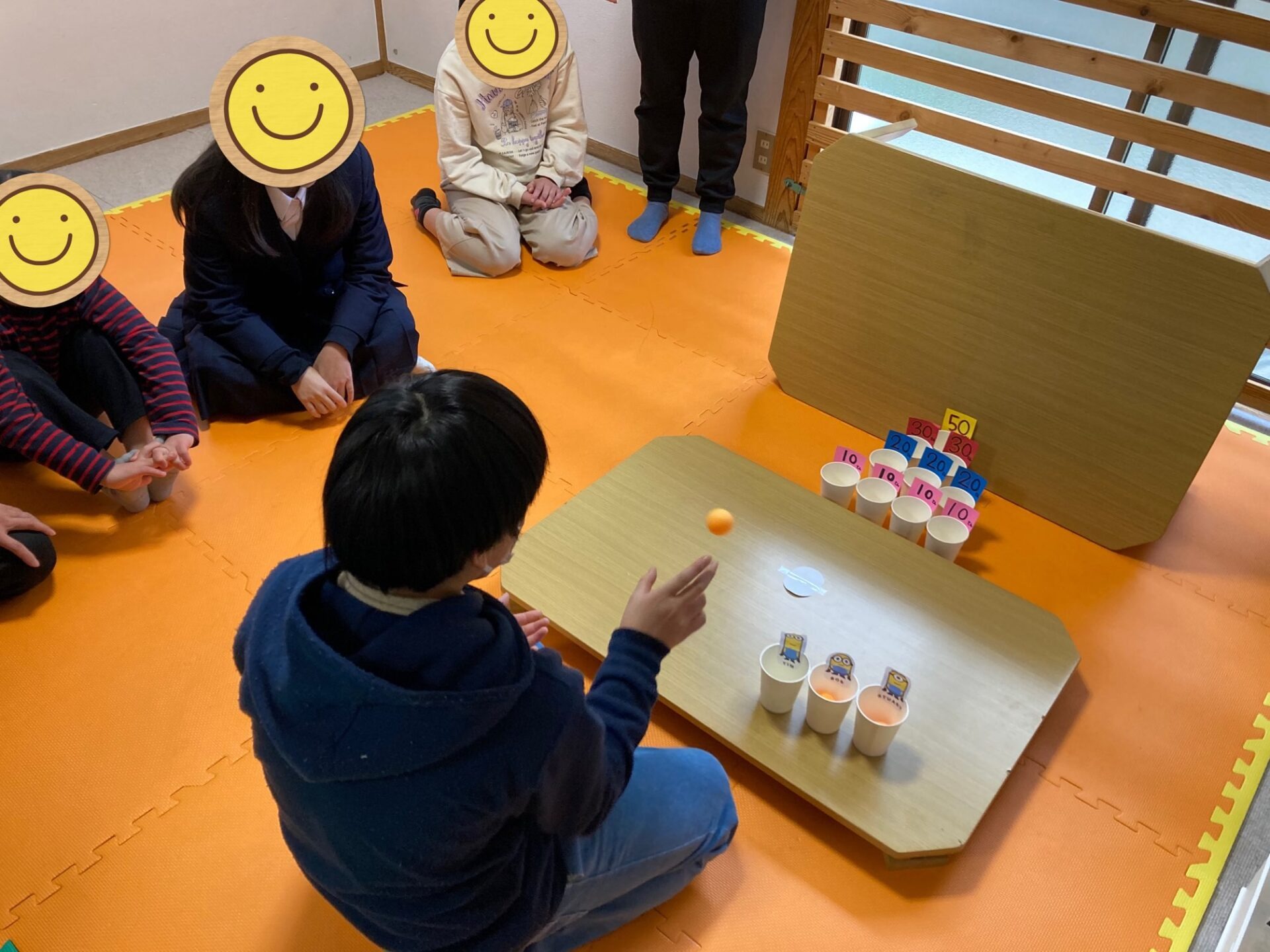 2月6日(火)  紙コップピンポン