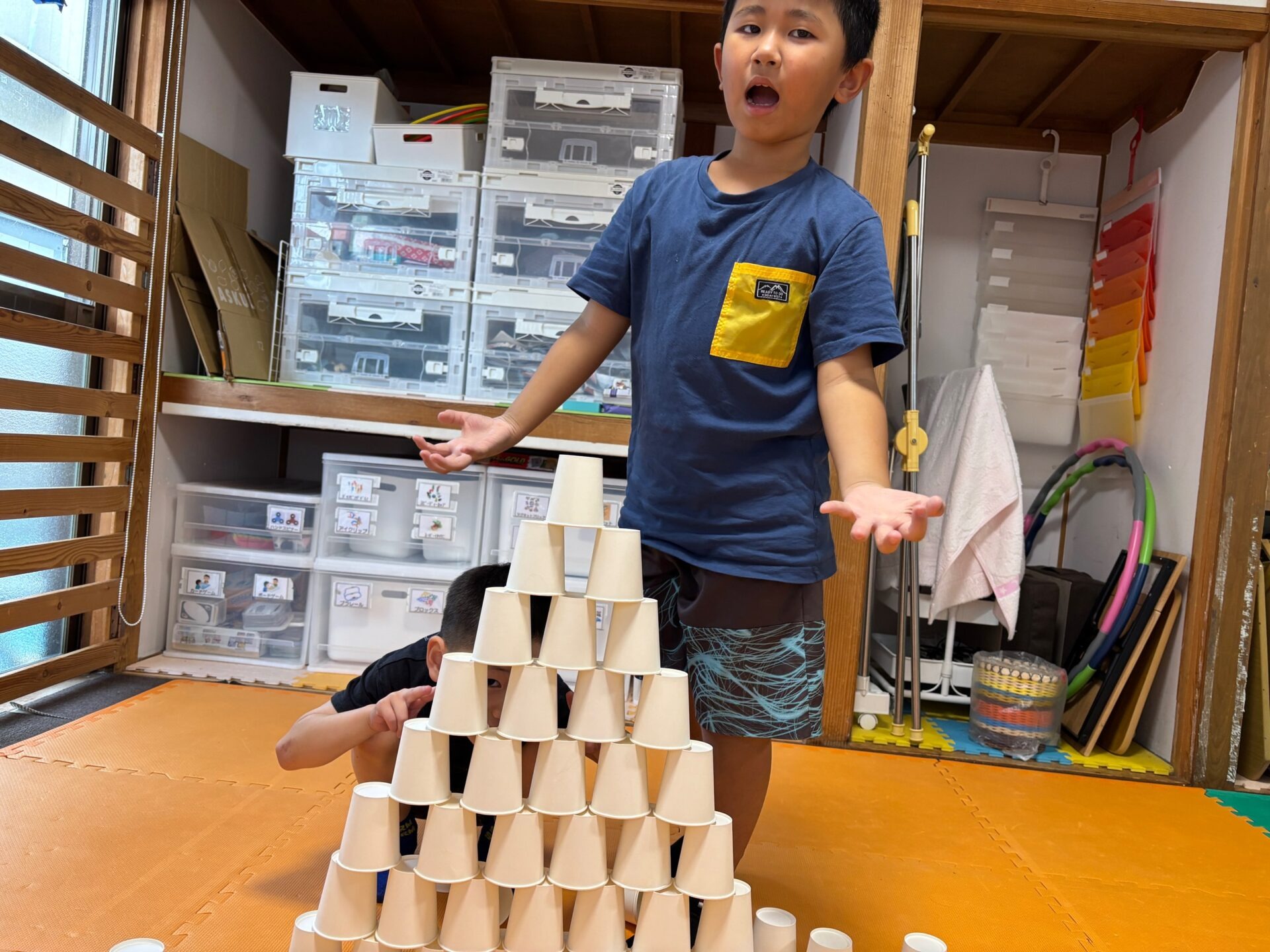 9月30日(火)  紙コップタワー競争