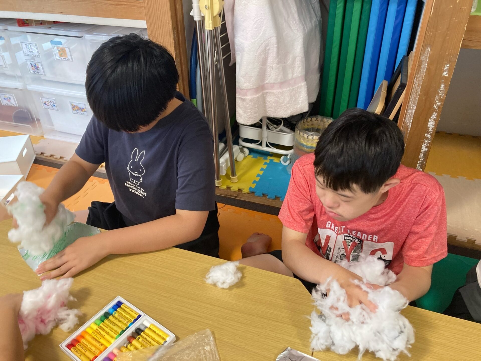 8月4日(月)  わたあめ制作＆支援学校小学部野外活動