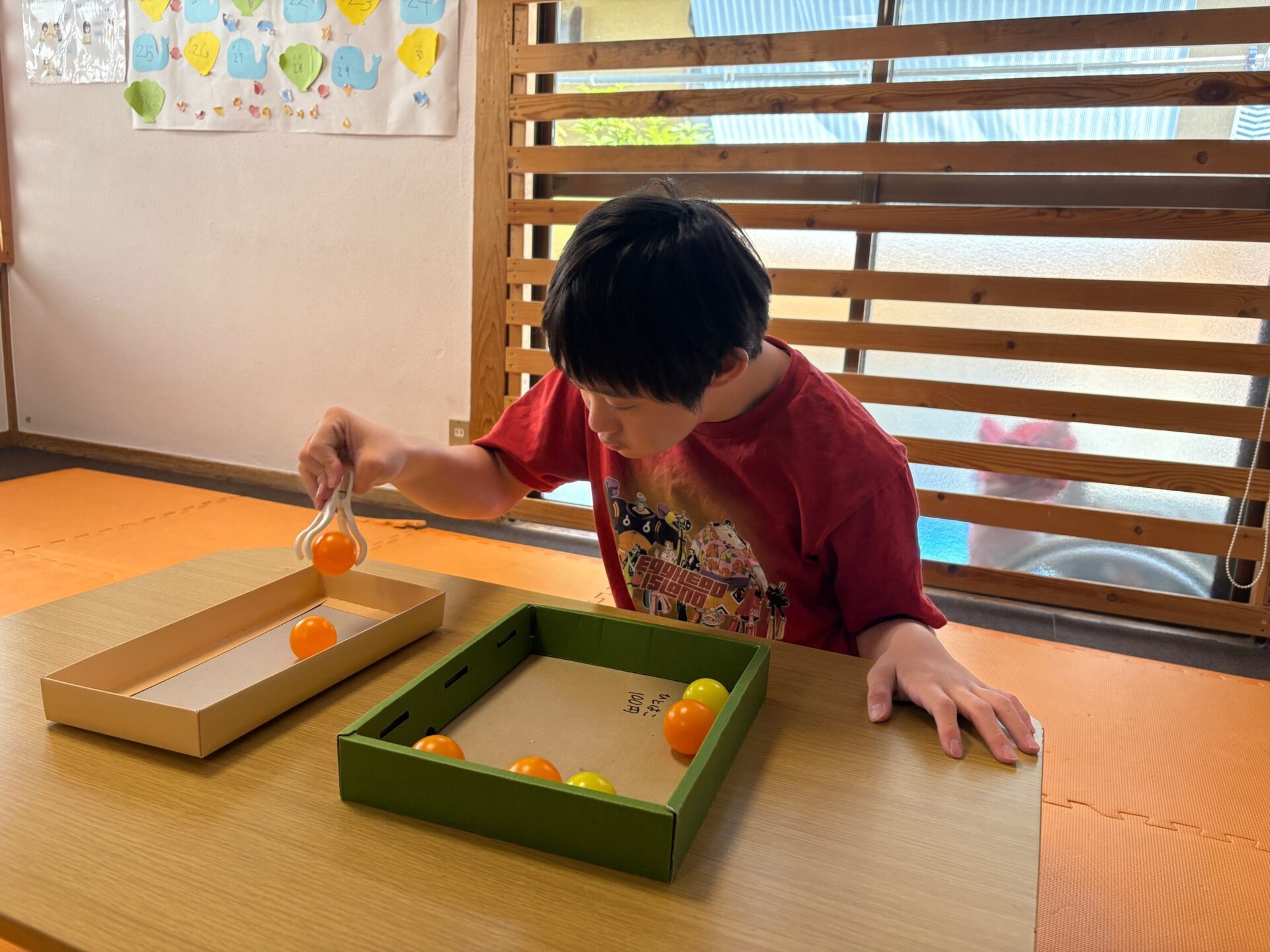 7月31日(木)  はさんで移動ゲーム＆1•2年生野外活動