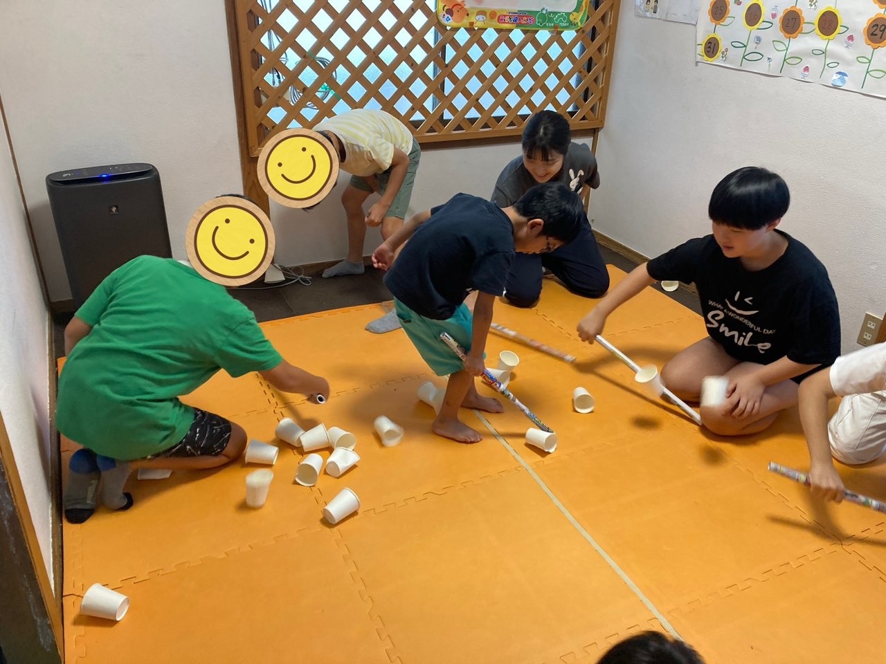 8月25日(月)  あっち行け！紙コップ！＆中高生野外活動