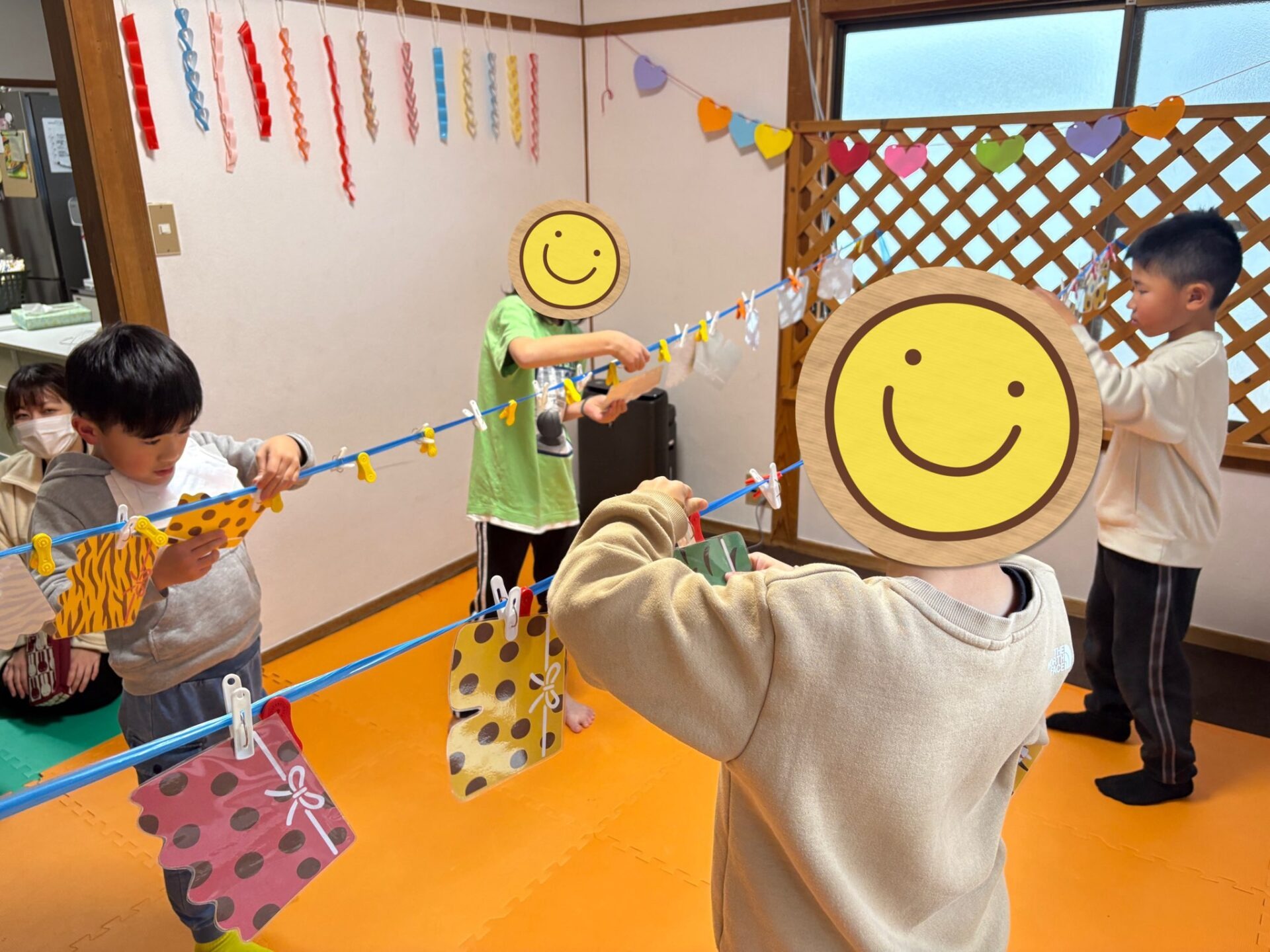 2月28日(金)  鬼のパンツ干しゲーム