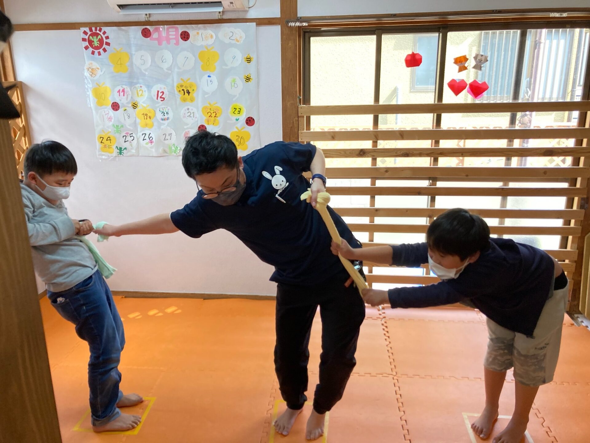 4月7日(木)  やじろべぇゲーム