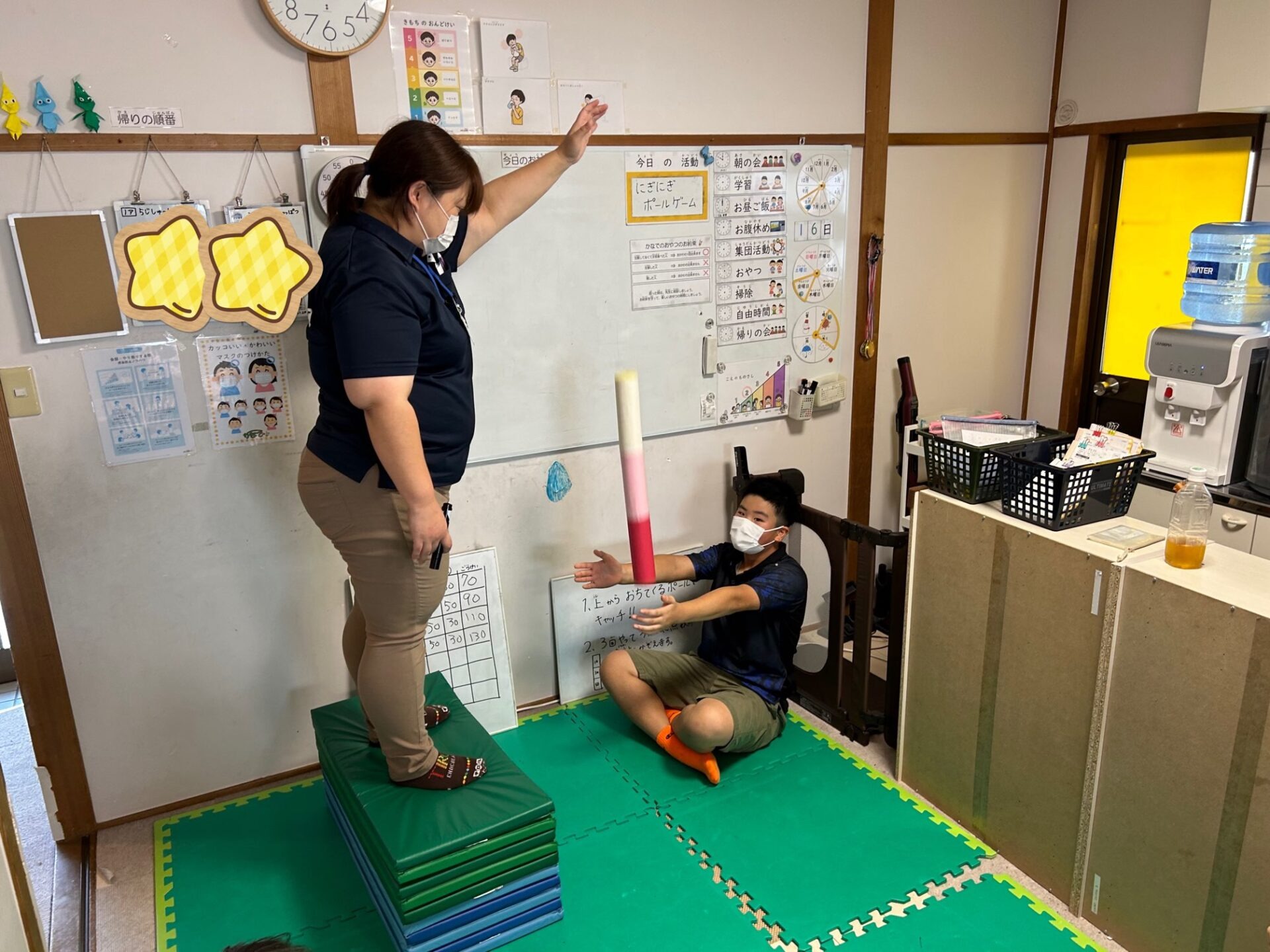 8月16日(金)  にぎにぎポールゲーム