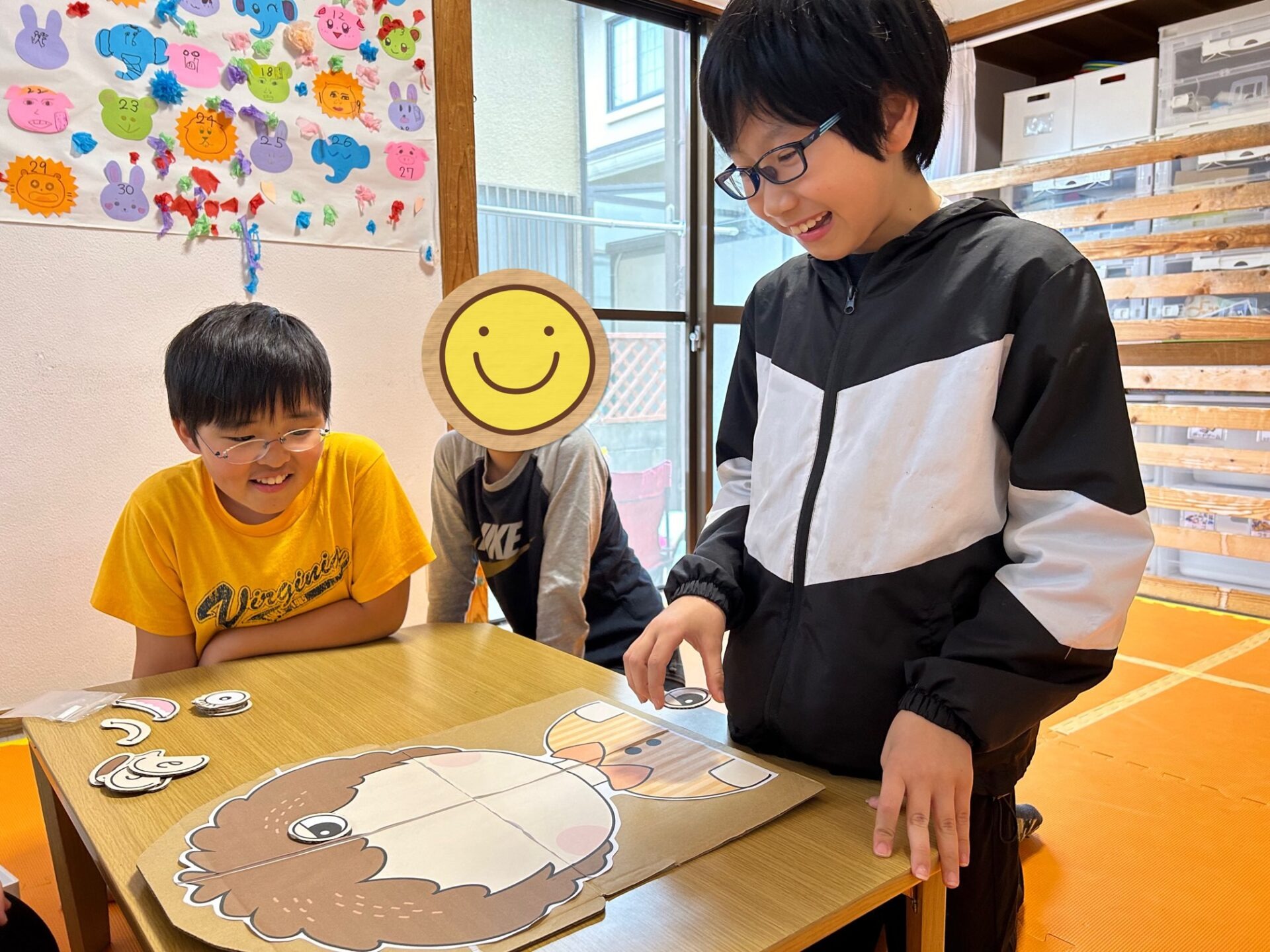 4月30日(火)  投げて顔作りゲーム