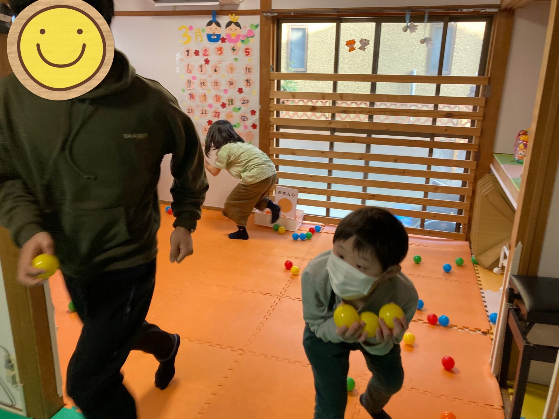 3月9日(水)  ボール色分け競争