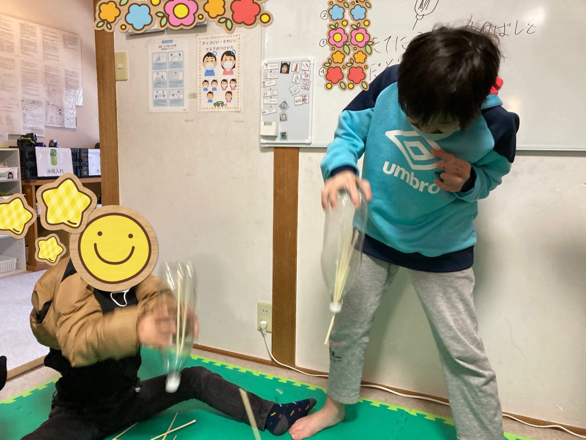 1月15日(月)  割り箸出しゲーム