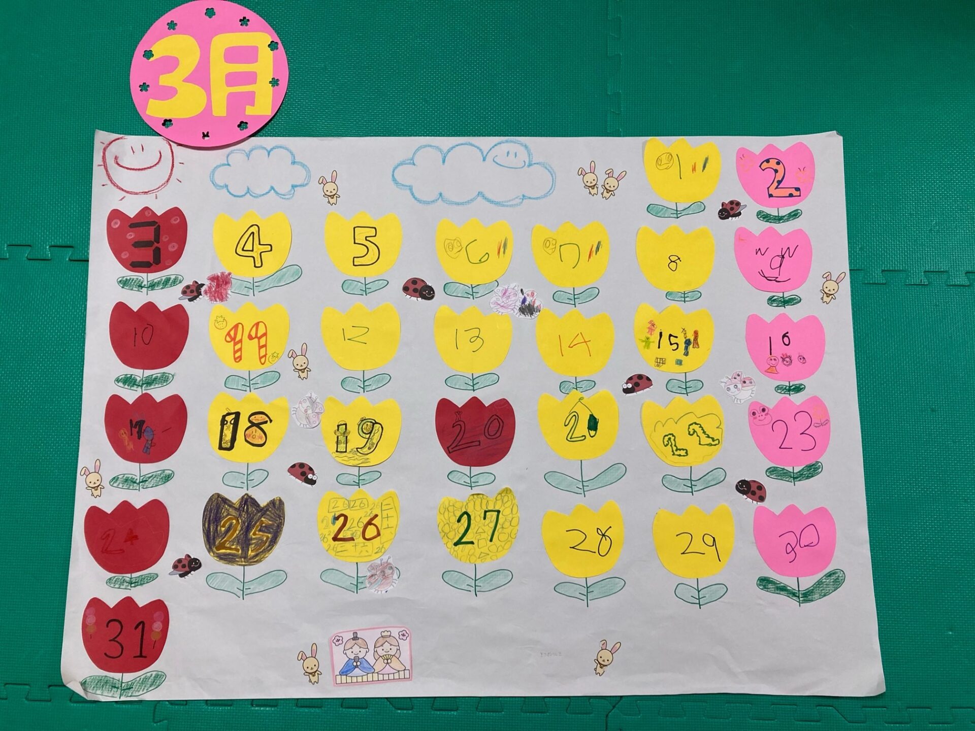 2月23日(金)  3月のカレンダー制作