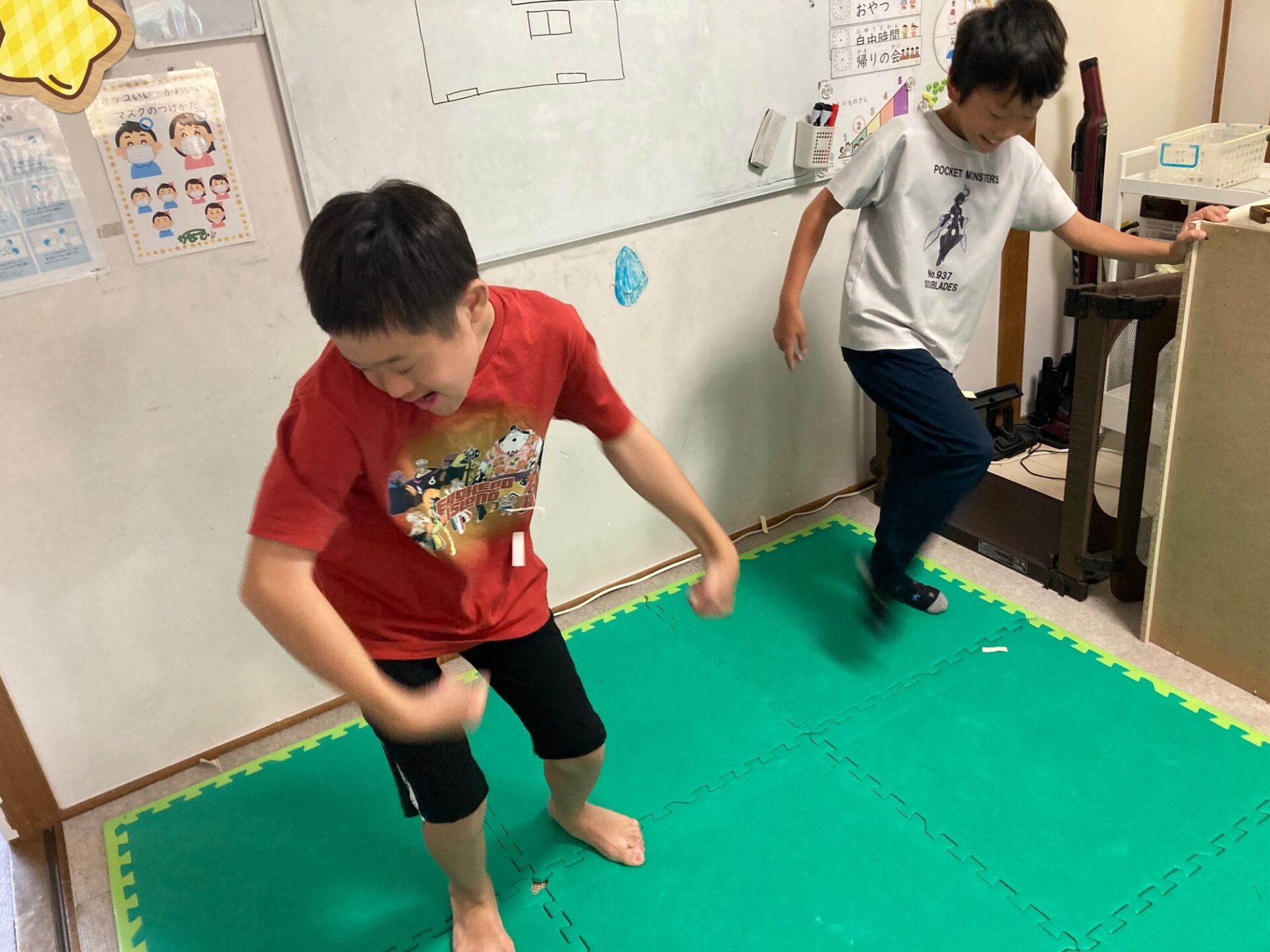 9月14日(土)  ふせん落としゲーム&避難訓練