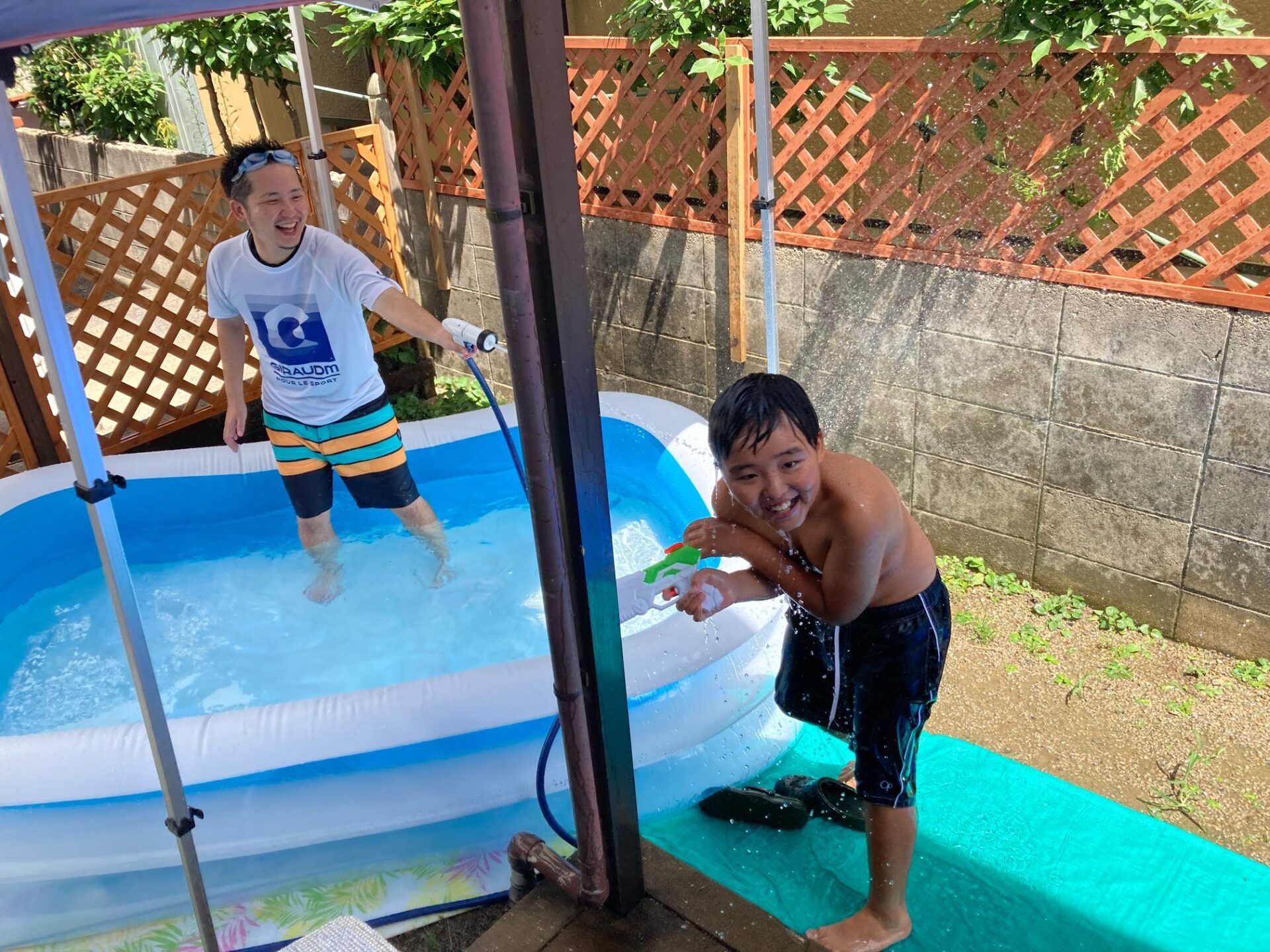 8月4日(金)  水遊び