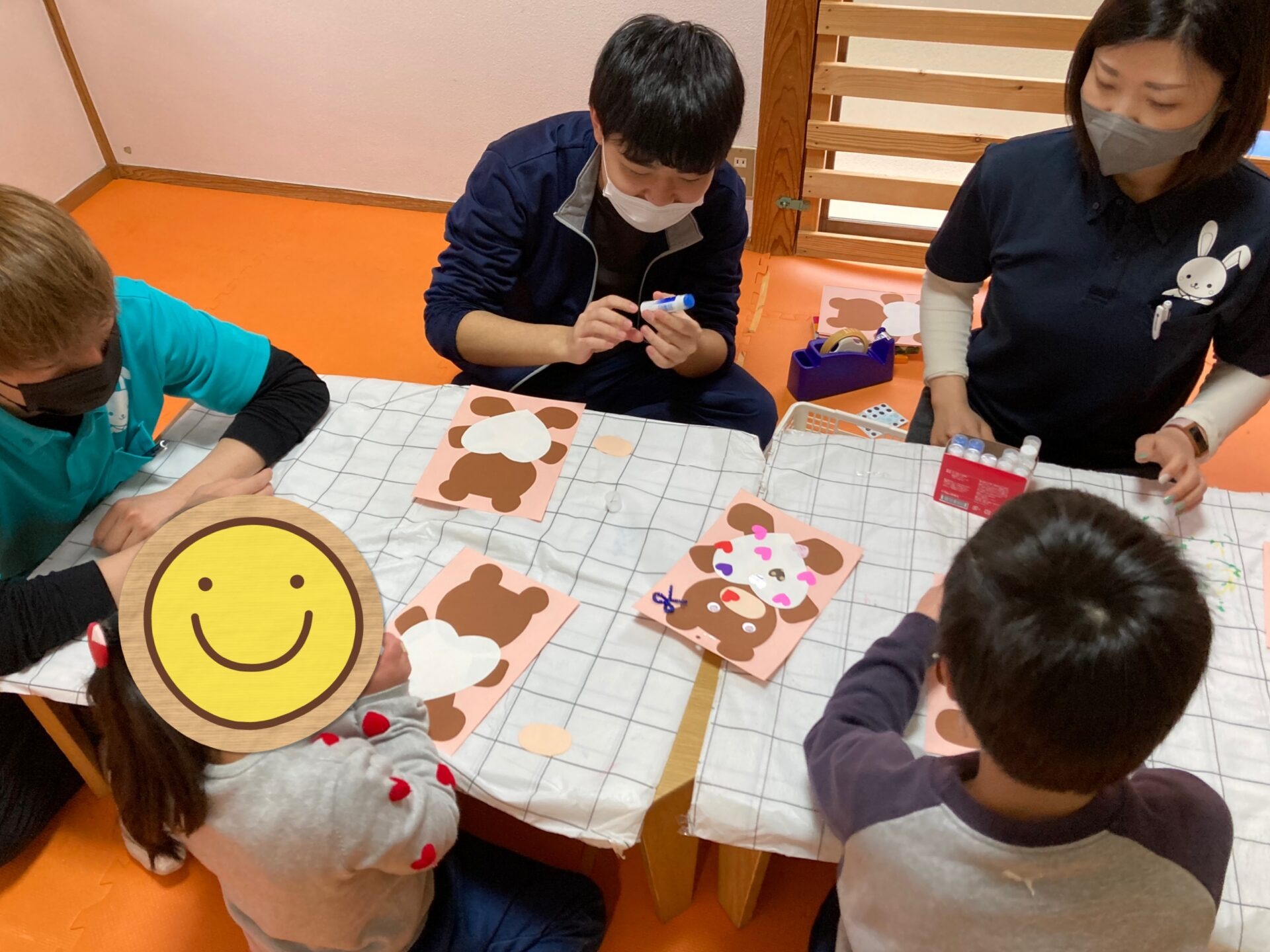 2月1日(火)  バレンタインくまさん制作