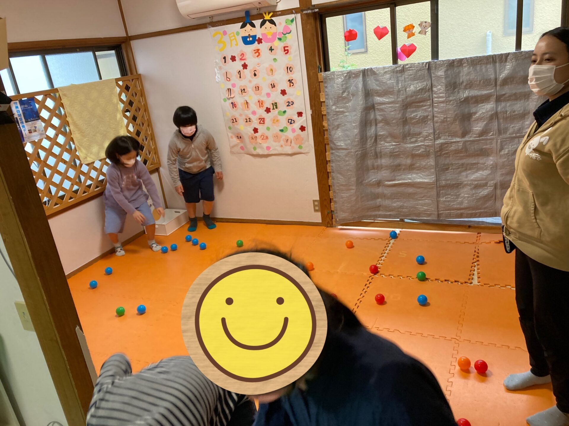 3月31日(木)  ボール色分け競争