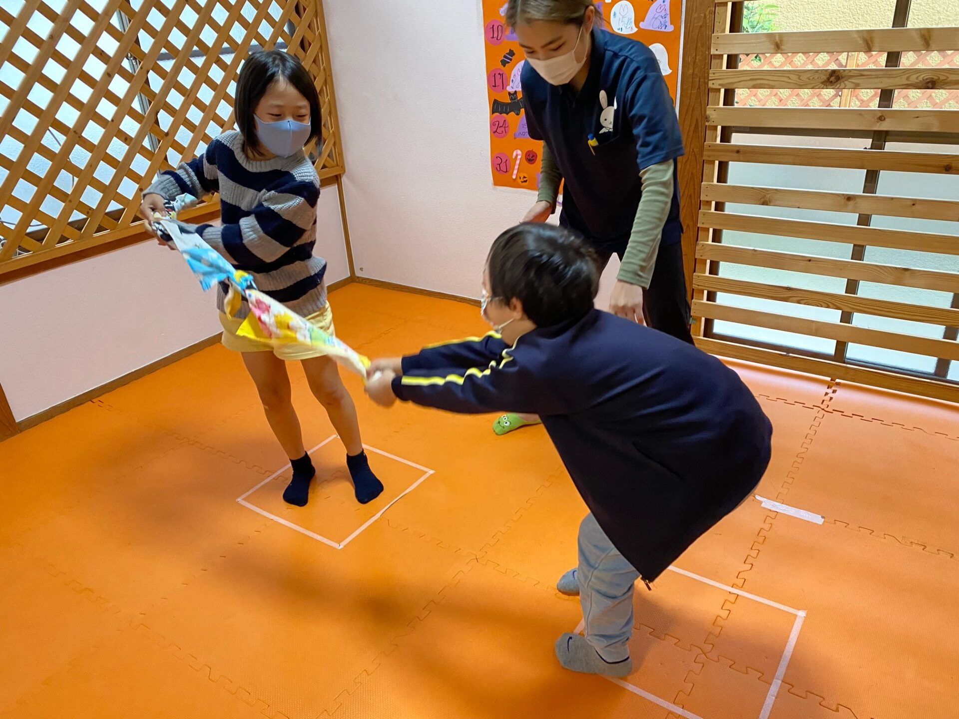 10月27日(水)  タオル引き相撲