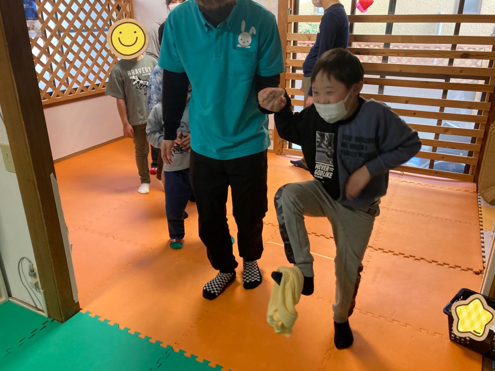 3月16日(水)  タオル輪まわし