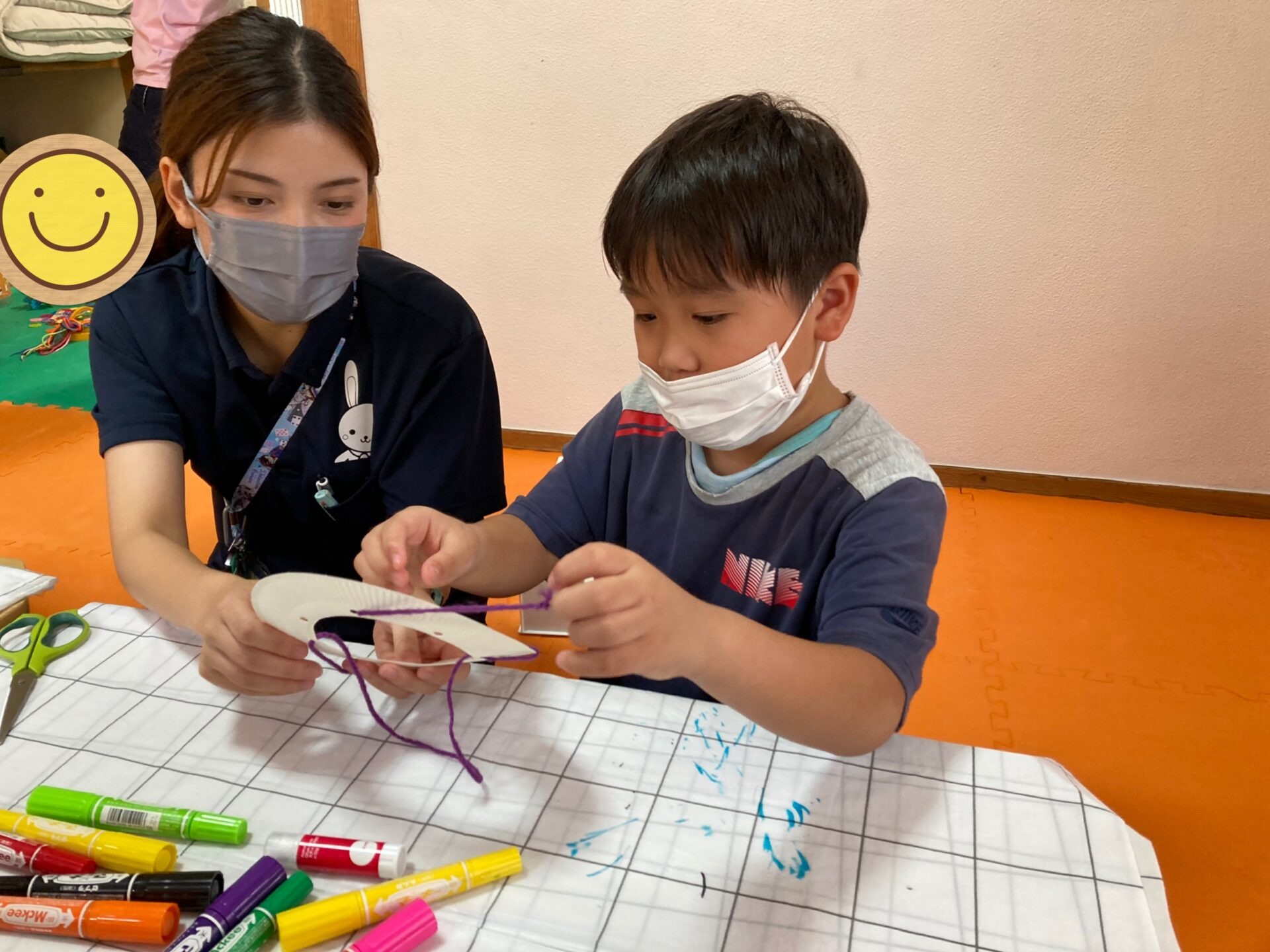10月8日(金)  クモの巣リース制作