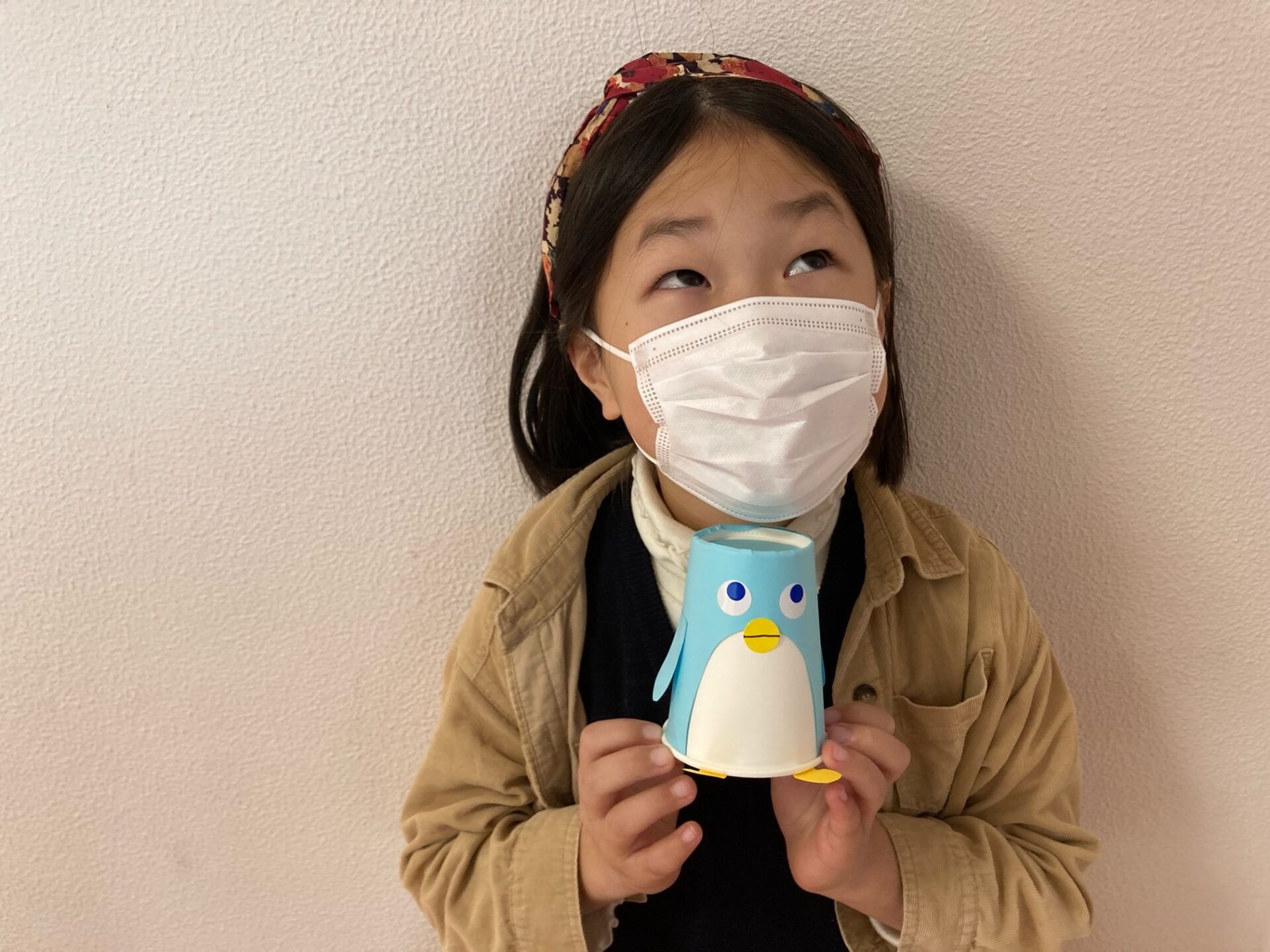 2月12日(土)  紙コップペンギン制作