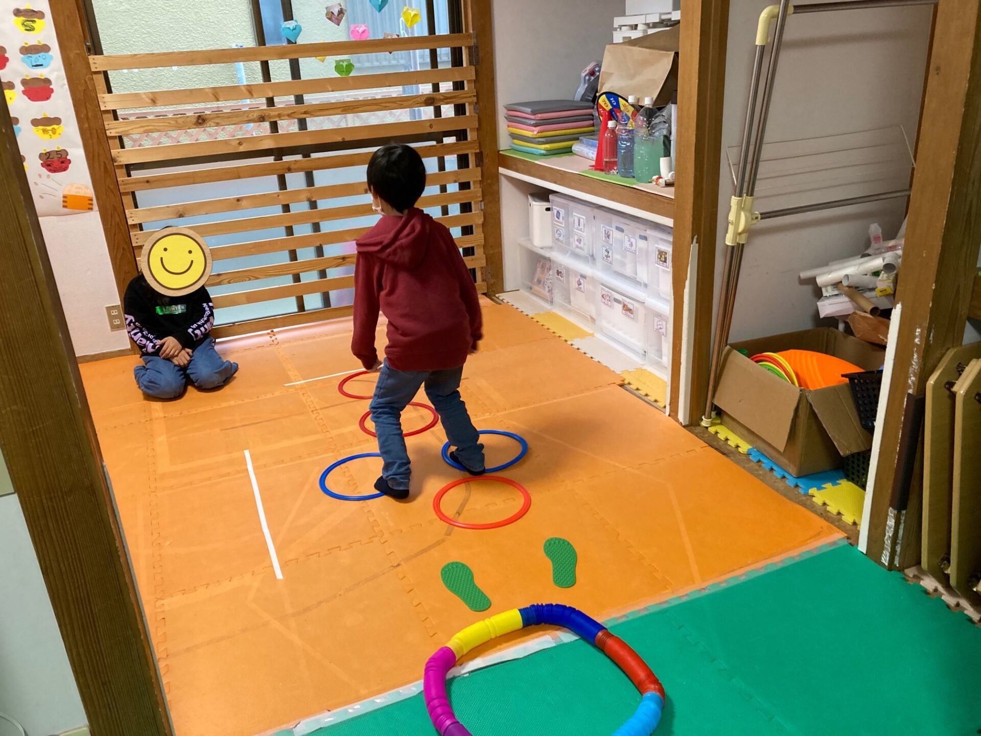 2月18日(土)  障害物リレー