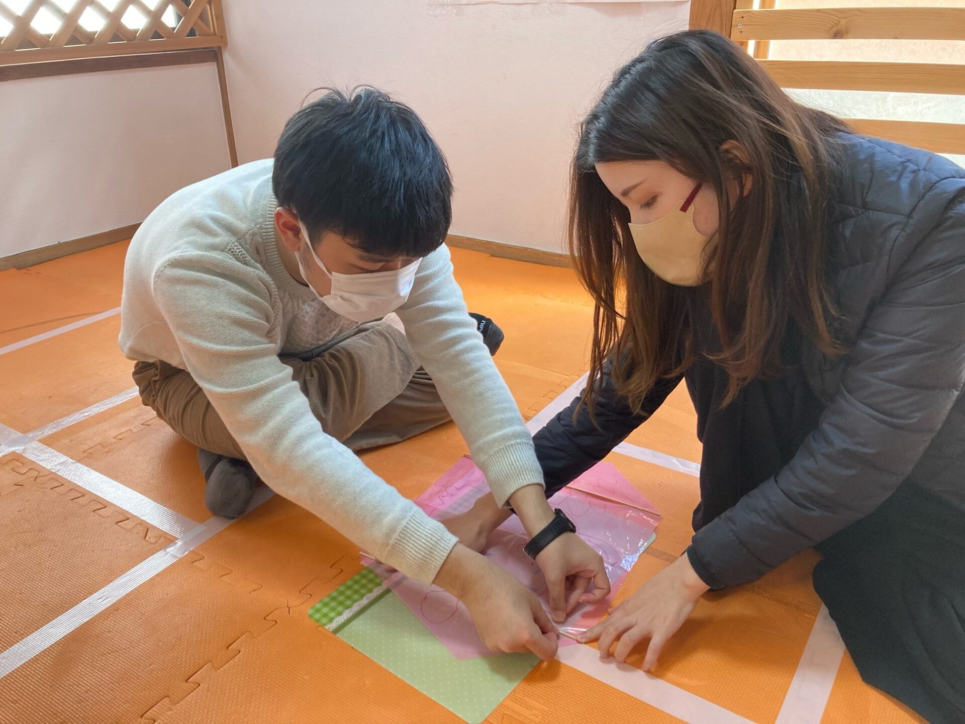 1月21日(土)  凧作り