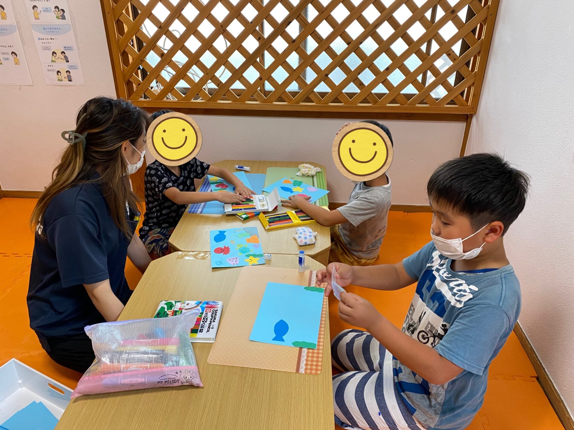 7月11日(月)  海の中制作