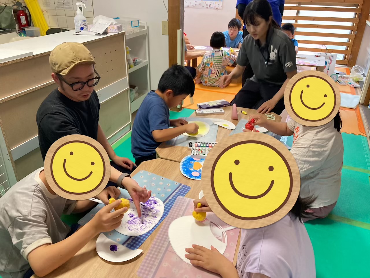 8月20日(木)  うちわ作り＆プール