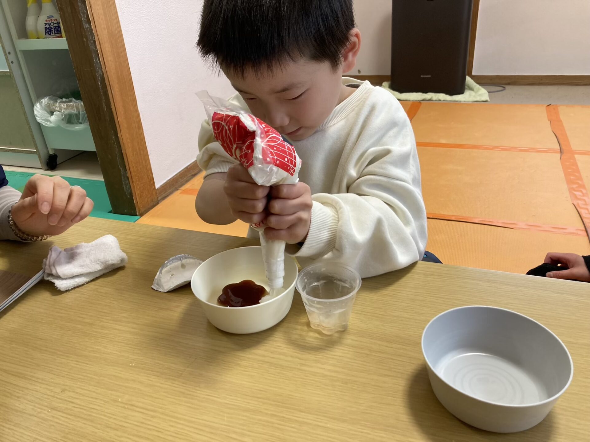 3月14日(土)  プリンアラモード作り