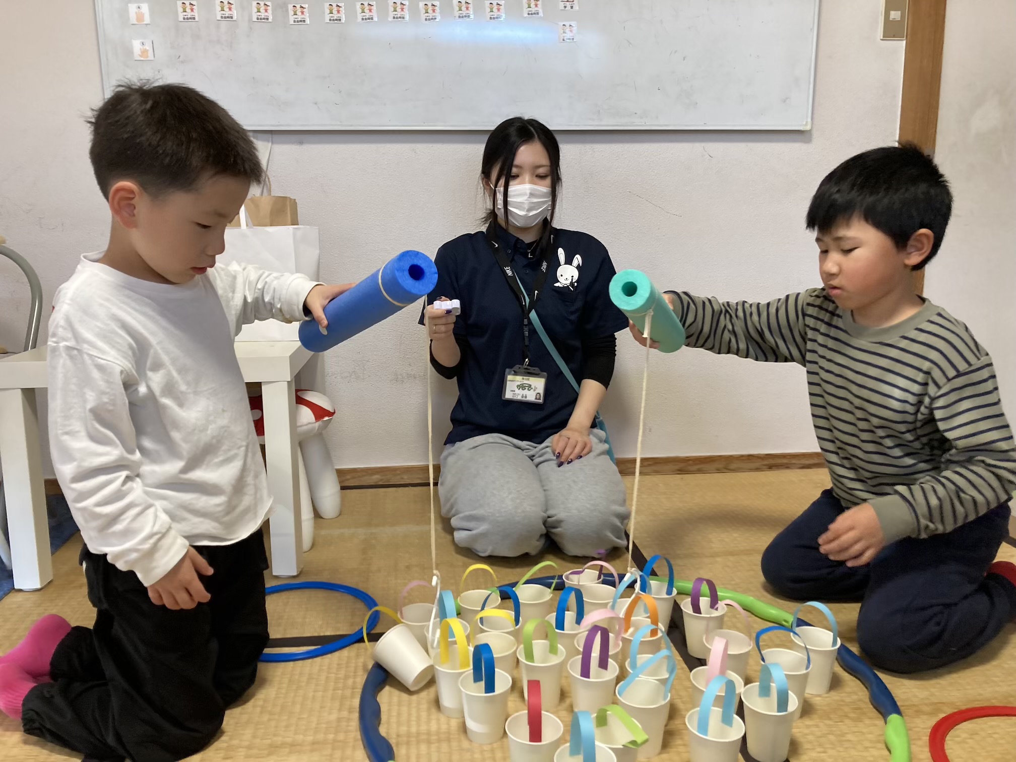 4月16日(木)  紙コップ釣り