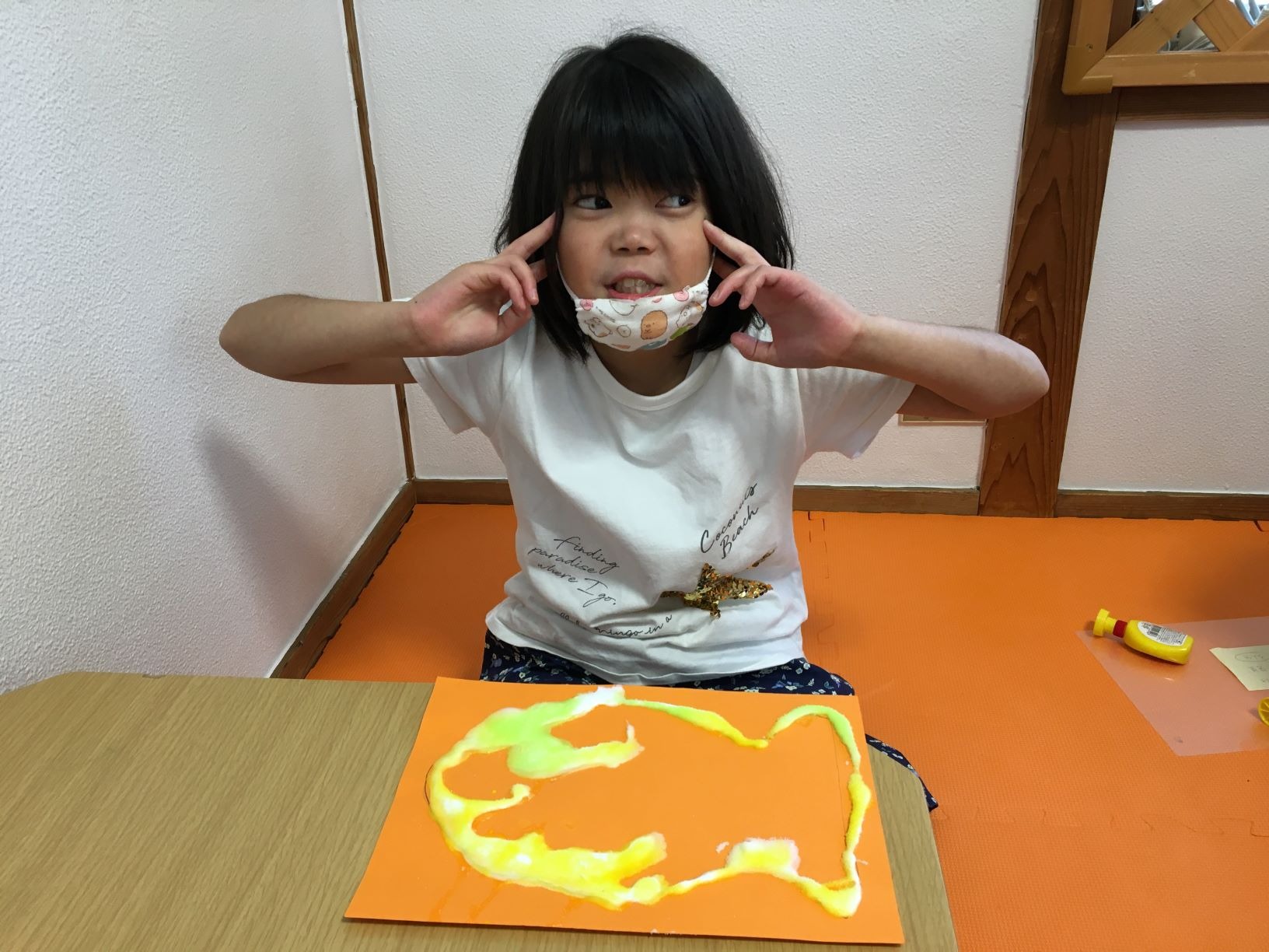 8月5日(木)　ソルトペインティング