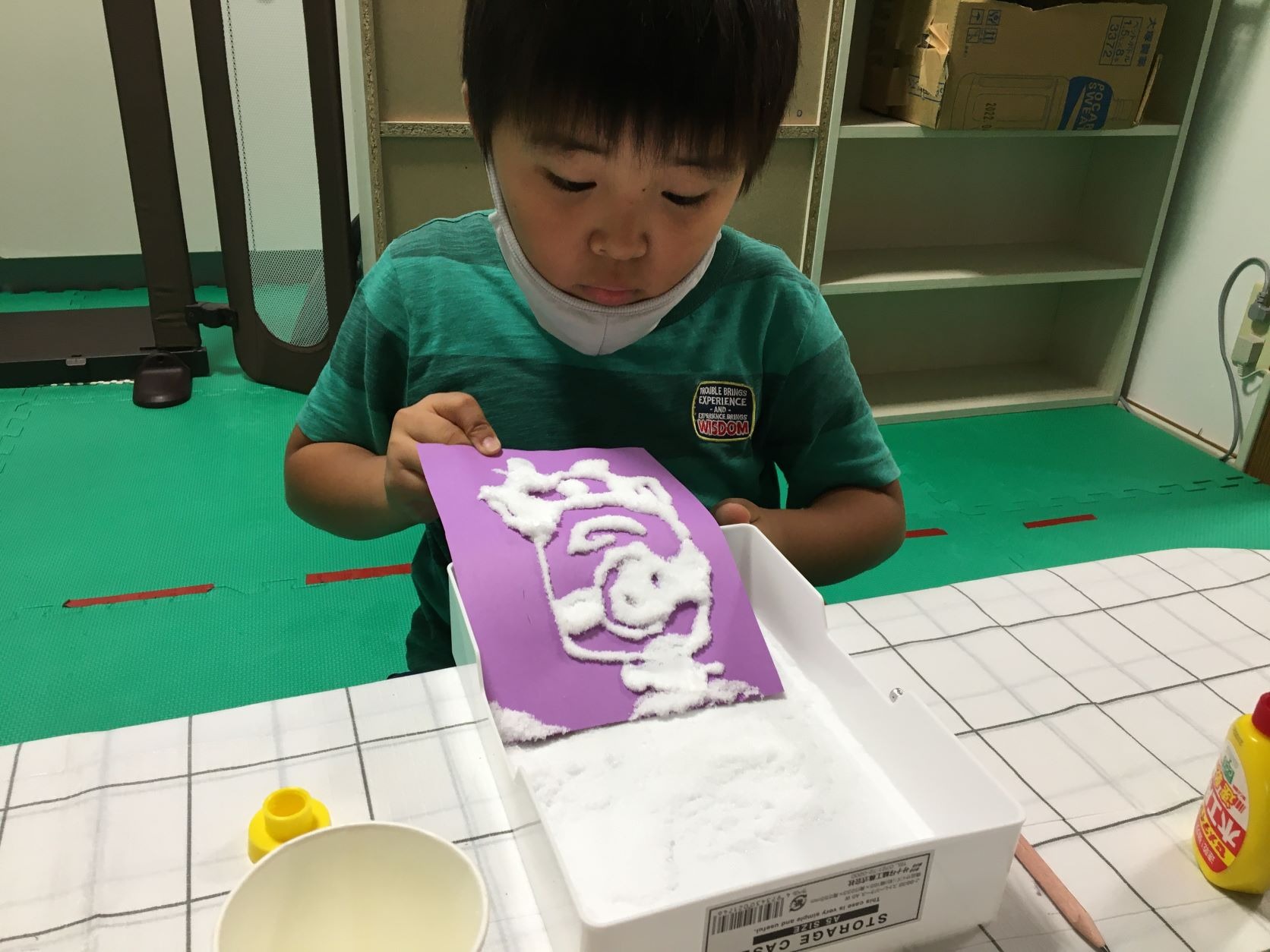 8月18日(水)　ソルトペインティング