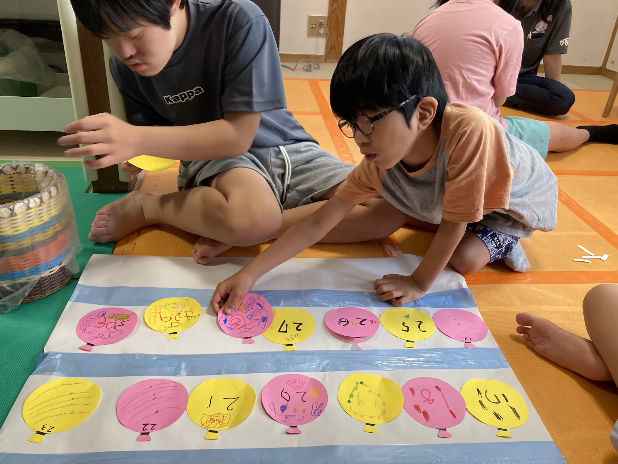 7月25日(土)  8月のカレンダー作り