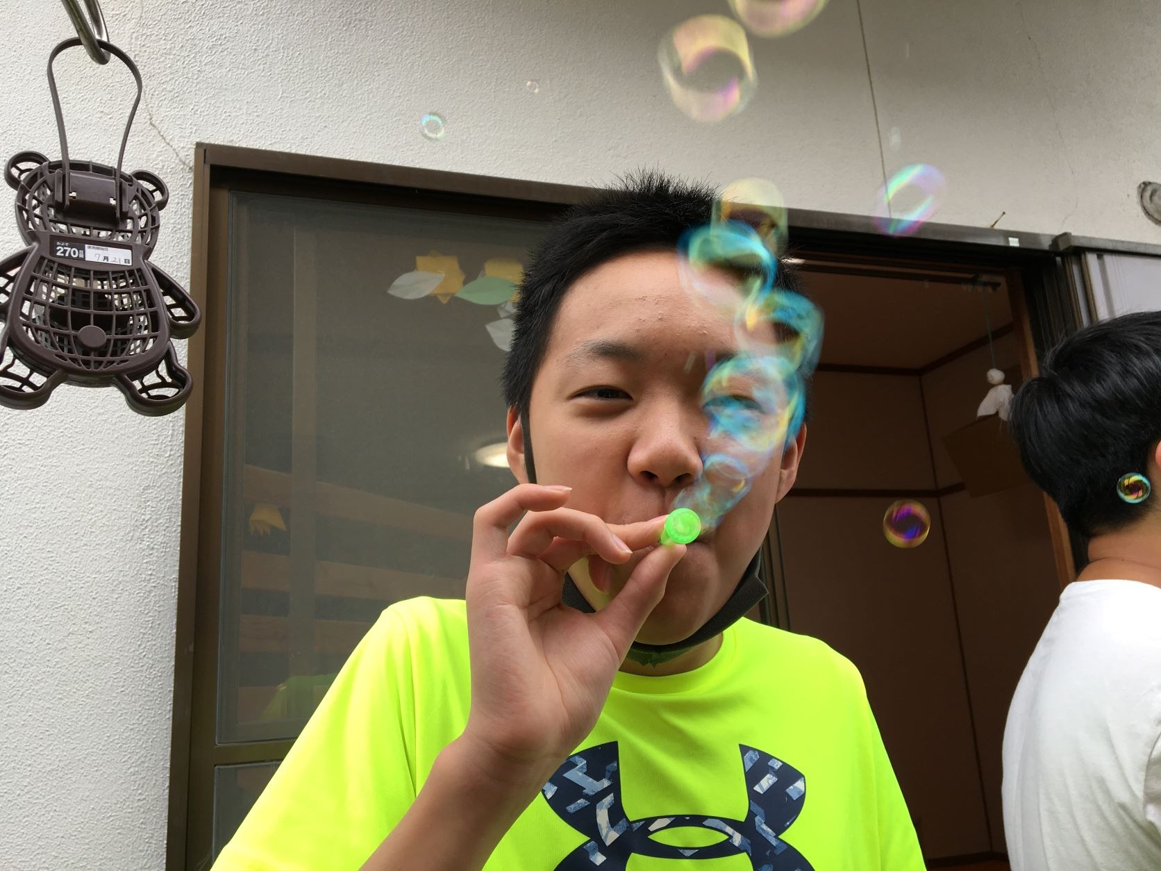 8月21日(土)　シャボン玉