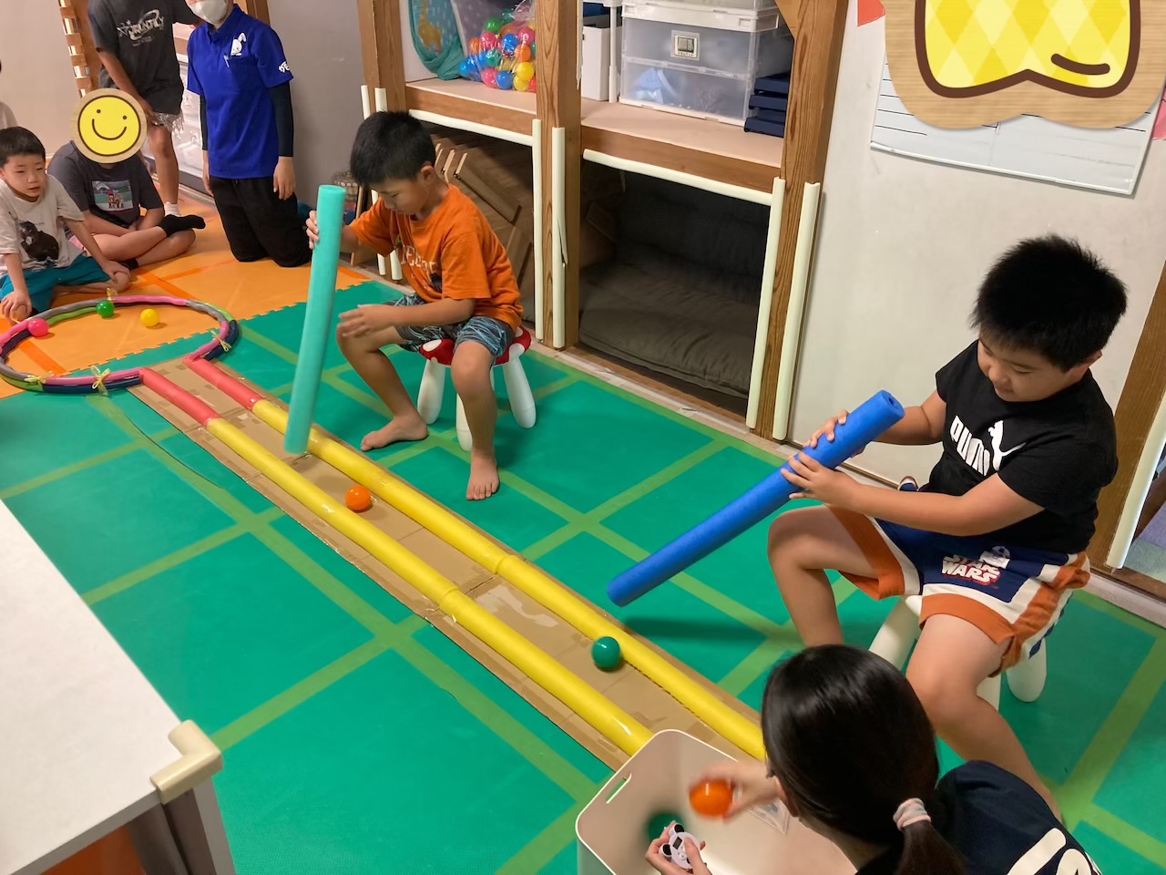 7月30日(木)  みんなでボールを運べ！＆プール